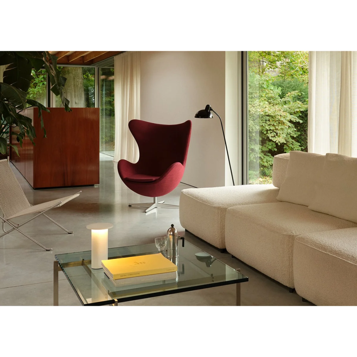 Fritz Hansen Egg Chair Clay 009 Brushed Alu Base – image 7
