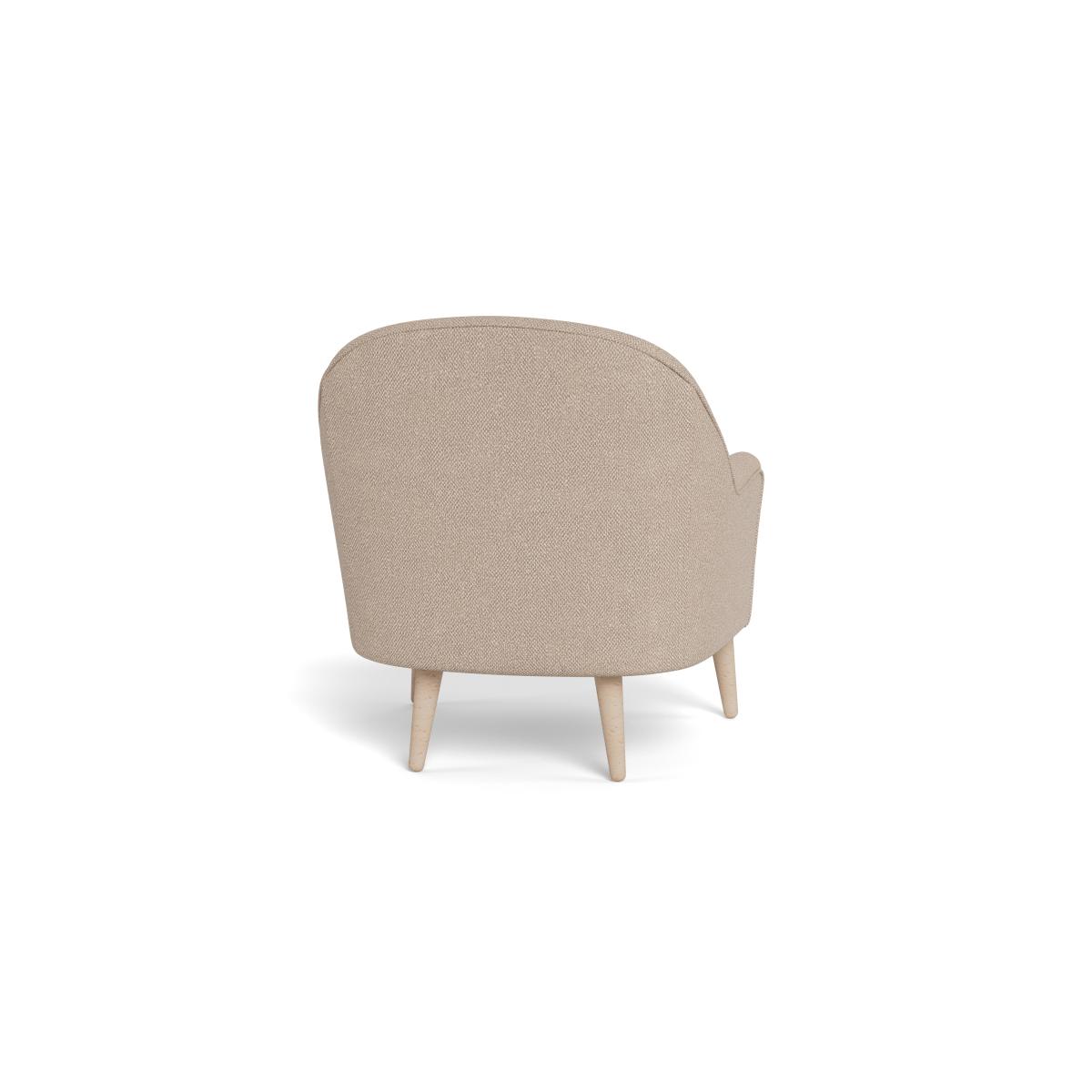 Heal's Elgin Chair Boucle Tweed Pearl Natural Feet – image 5
