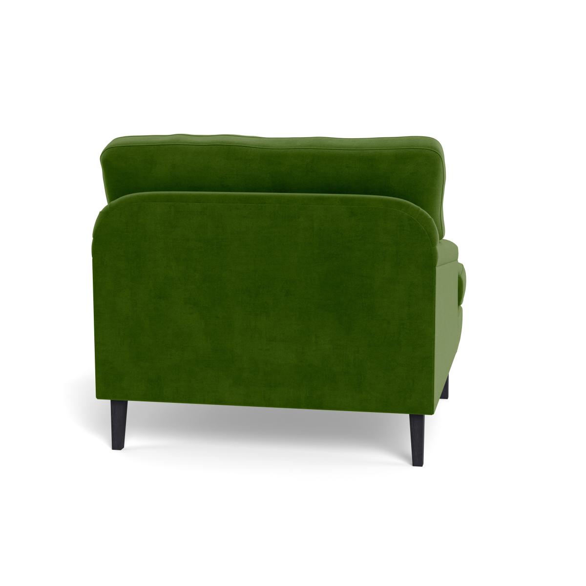 Heal's Stanton Armchair Smart Luxe Velvet Grass Natural Feet – image 6