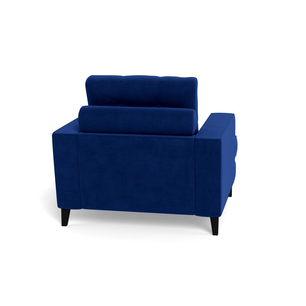 Heal's Mistral Armchair Smart Luxe Velvet Azure Natural Feet – image 6