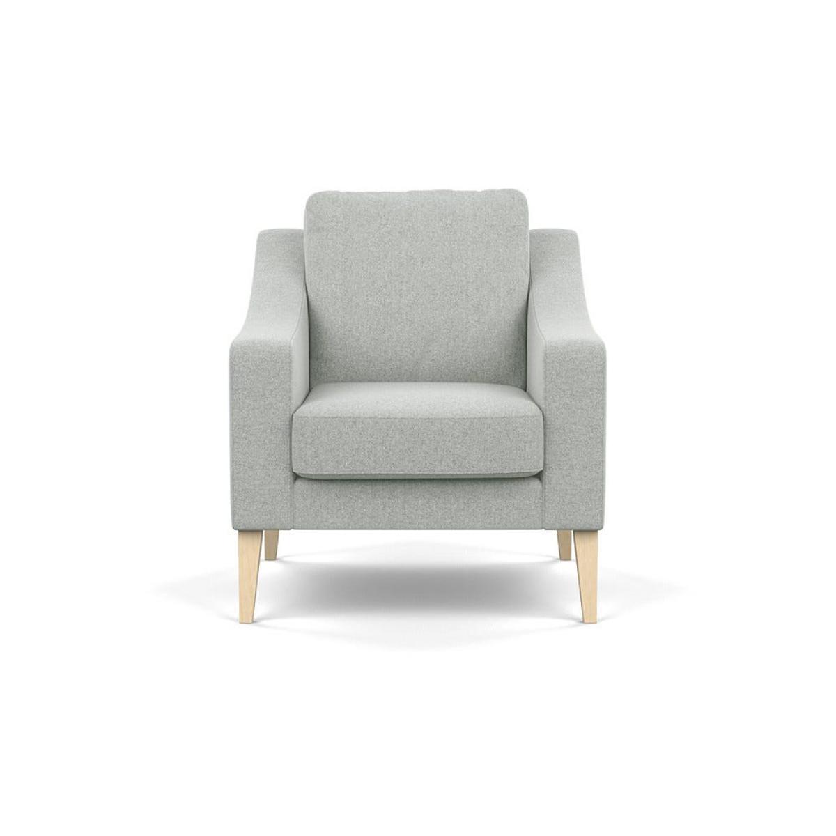 Heal's Richmond Armchair Melton Wool Limestone Natural Feet – image 2