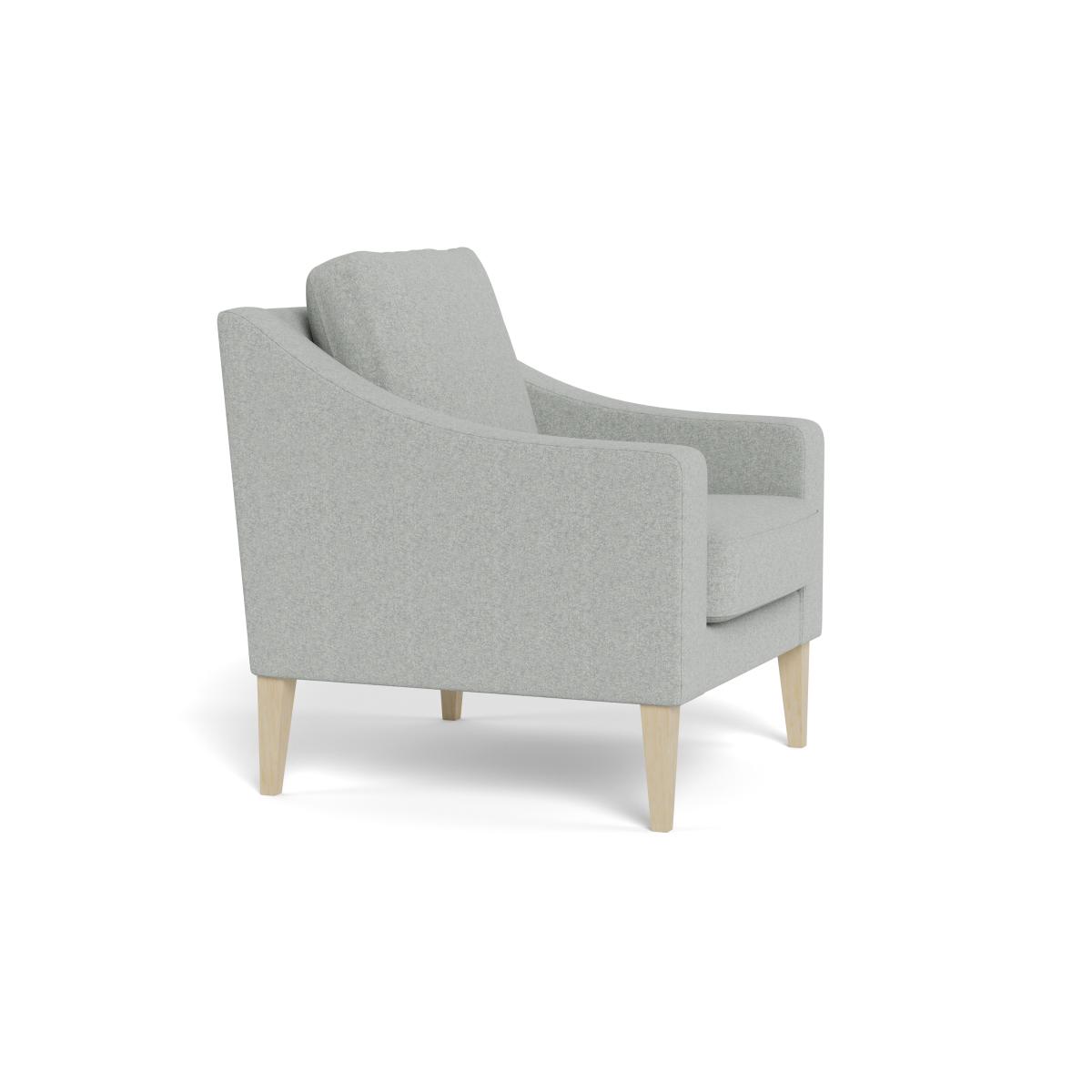 Heal's Richmond Armchair Melton Wool Limestone Natural Feet – image 3