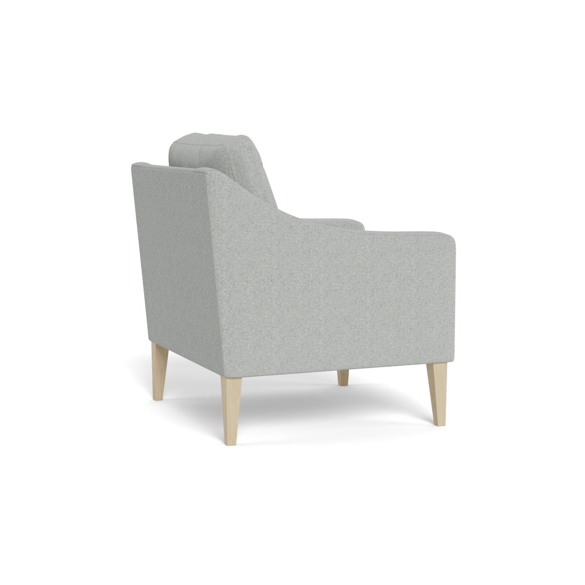 Heal's Richmond Armchair Melton Wool Limestone Natural Feet – image 5