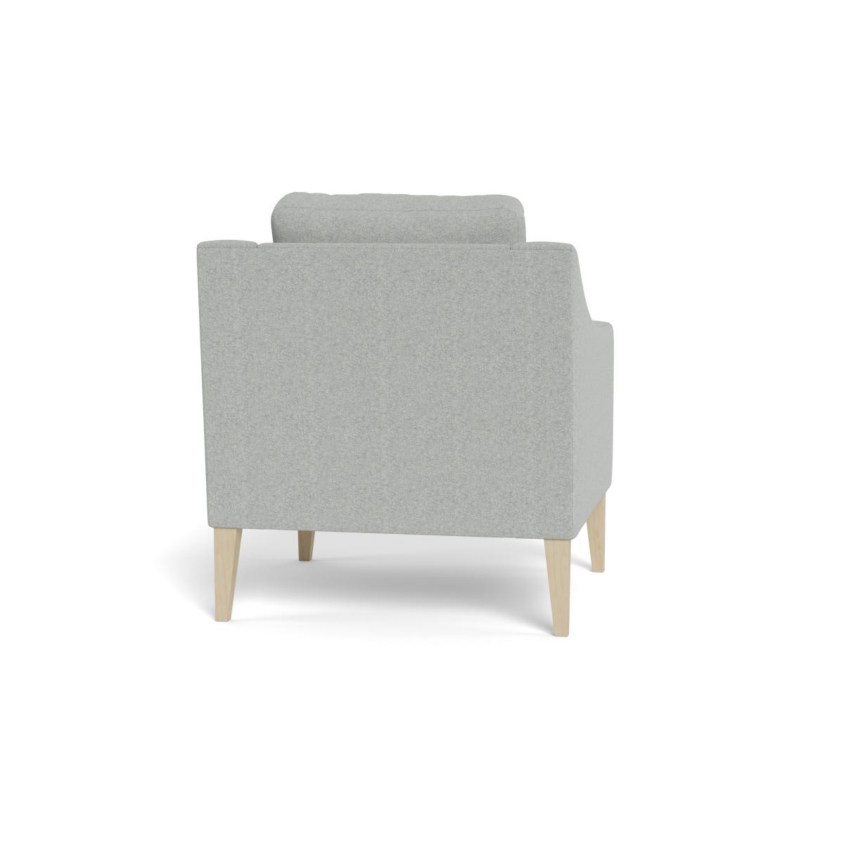 Heal's Richmond Armchair Melton Wool Limestone Natural Feet – image 6