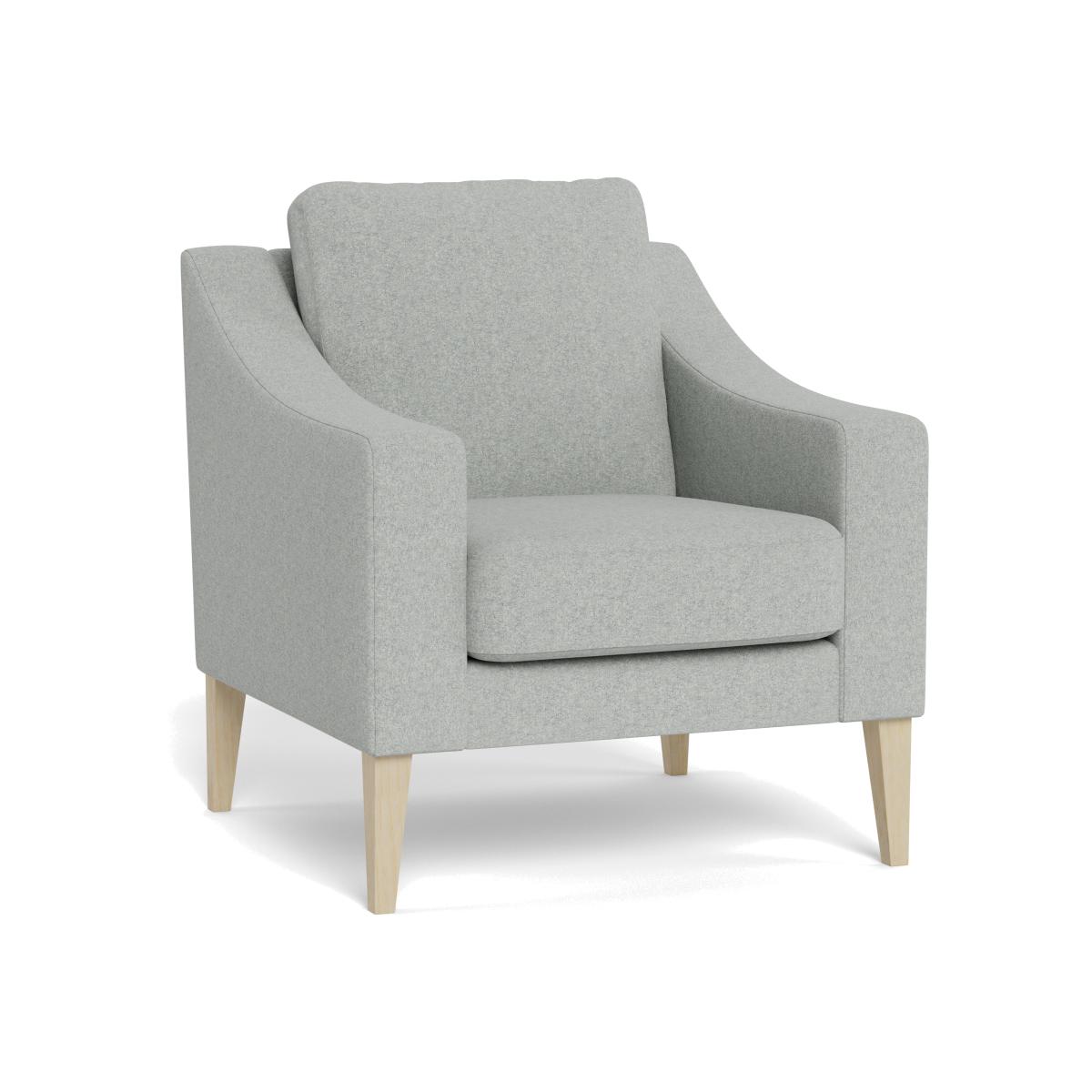 Heal's Richmond Armchair Melton Wool Limestone Natural Feet – image 1
