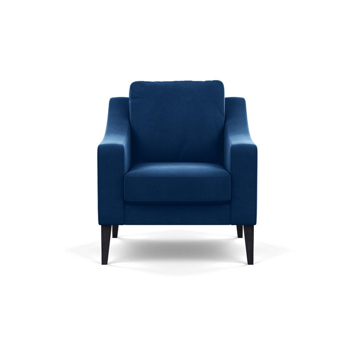 Heal's Richmond Armchair Velvet Petrol Black Feet – image 2