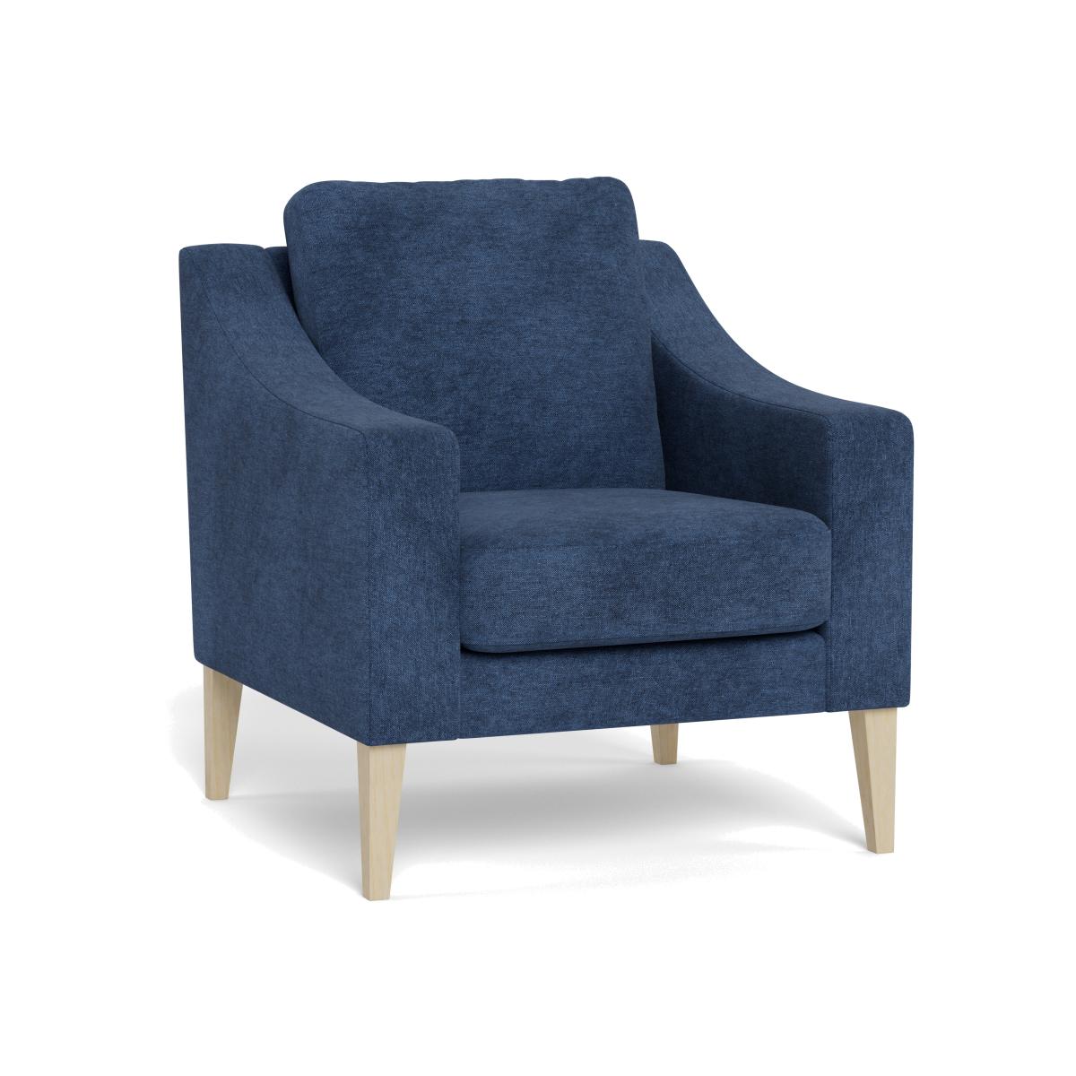 Heal's Richmond Armchair Broadweave Lagoon Natural Feet – image 1
