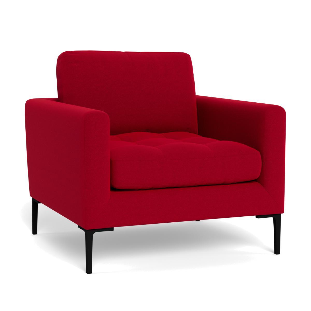 Heal's Eton Armchair Melton Wool Red Oxide Brass Feet - Heal's UK Furniture – image 1