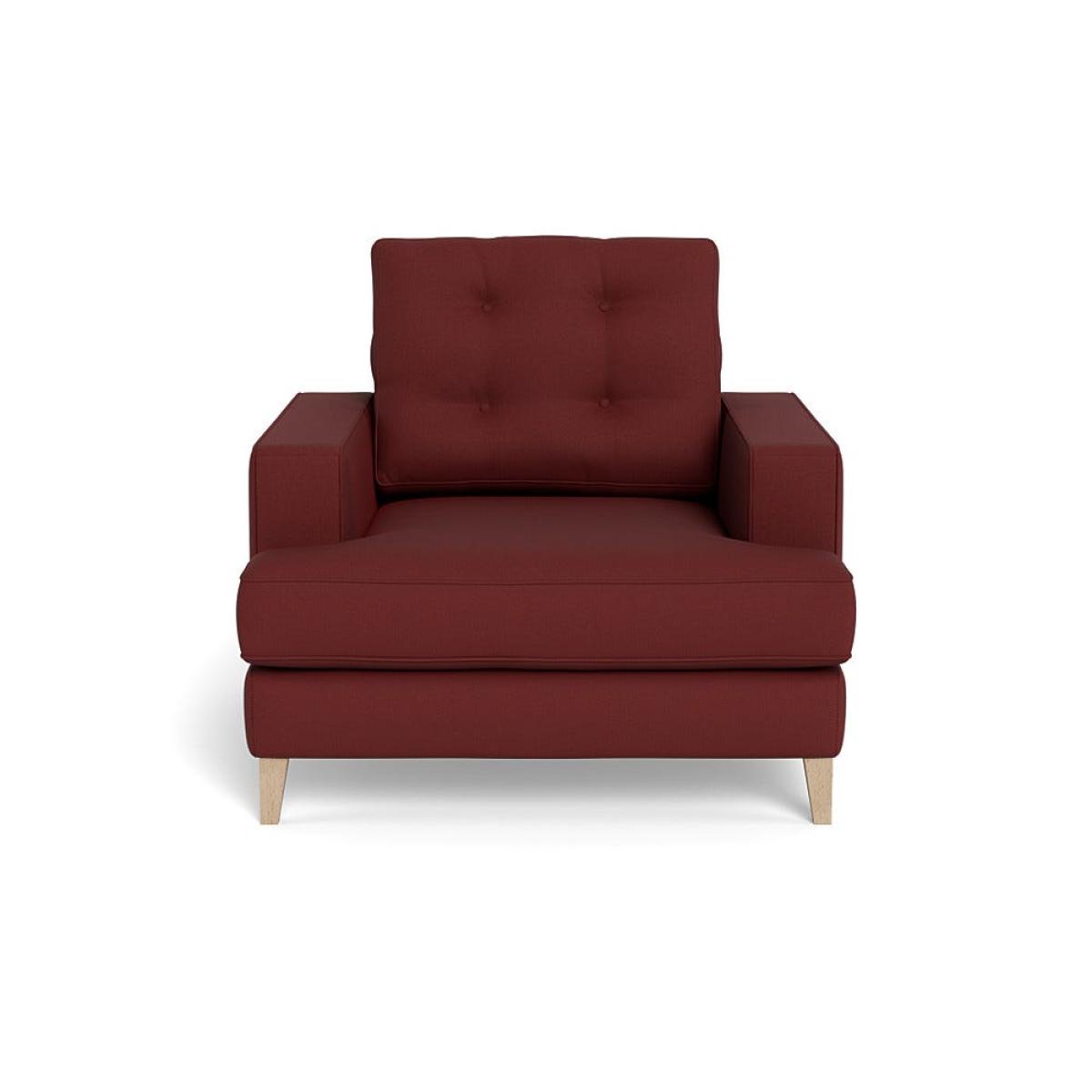 Heal's Mistral Armchair Capelo Linen-Cotton Etruscan Red Natural Feet – image 2