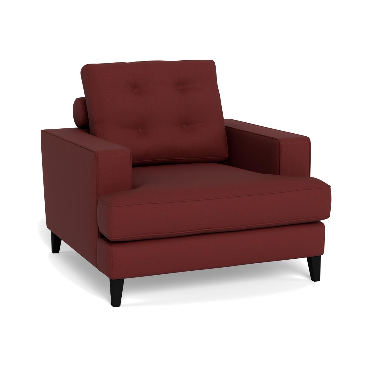 Heal's Mistral Armchair Capelo Linen-Cotton Etruscan Red Natural Feet – image 1