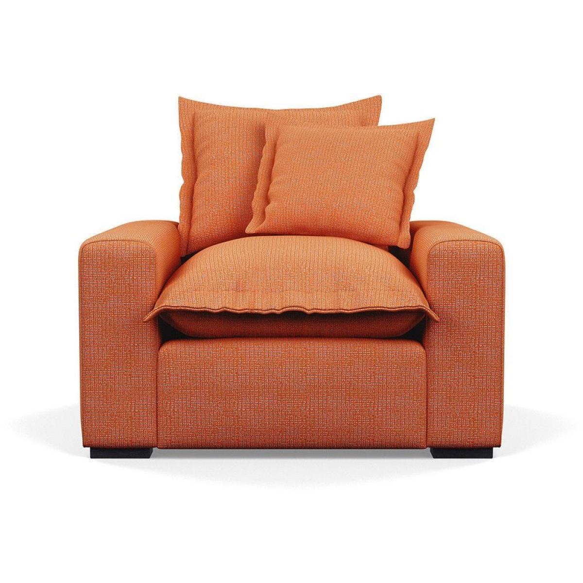 Heal's Brompton Armchair Smart Luxe Velvet Cognac Walnut Stain Feet - Heal's UK Furniture – image 11
