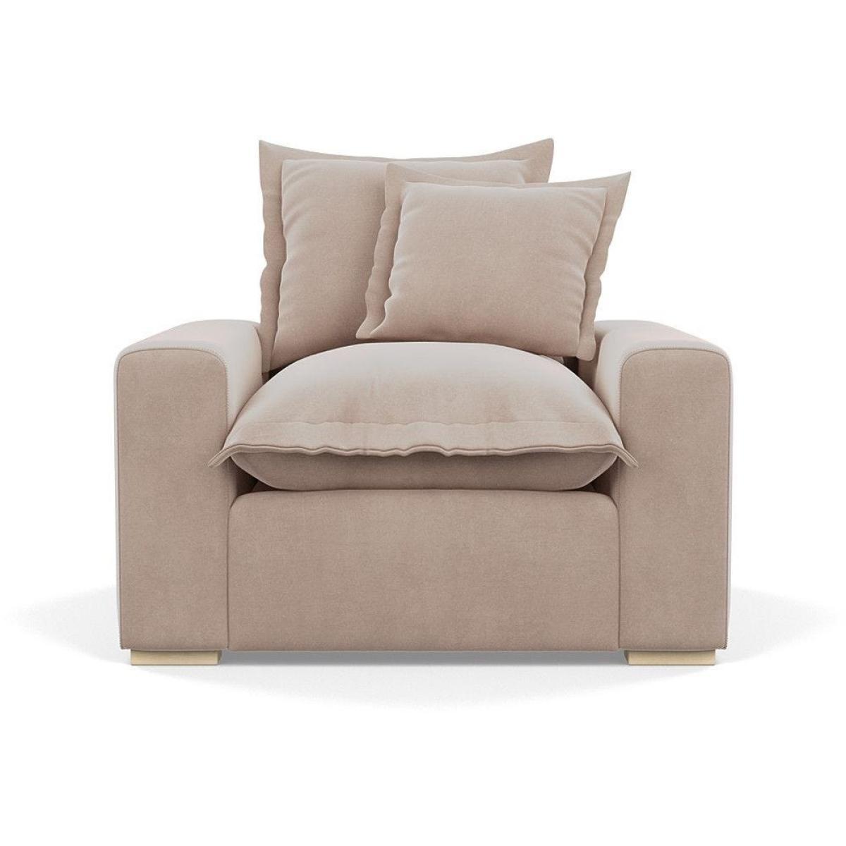 Heal's Brompton Armchair Smart Luxe Velvet Cognac Walnut Stain Feet - Heal's UK Furniture – image 116