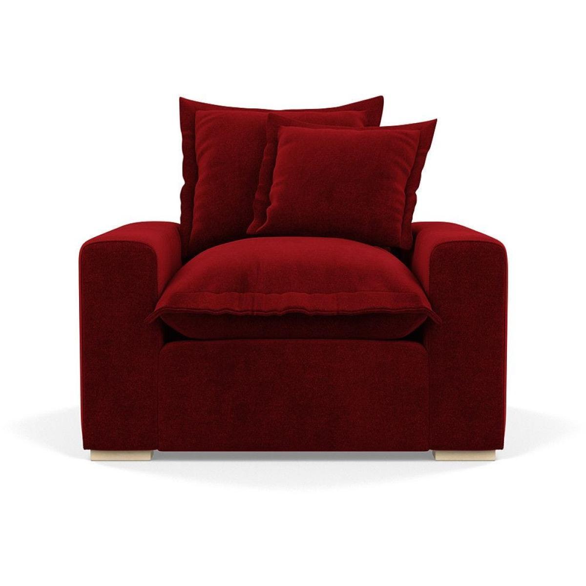 Heal's Brompton Armchair Smart Luxe Velvet Cognac Walnut Stain Feet - Heal's UK Furniture – image 120