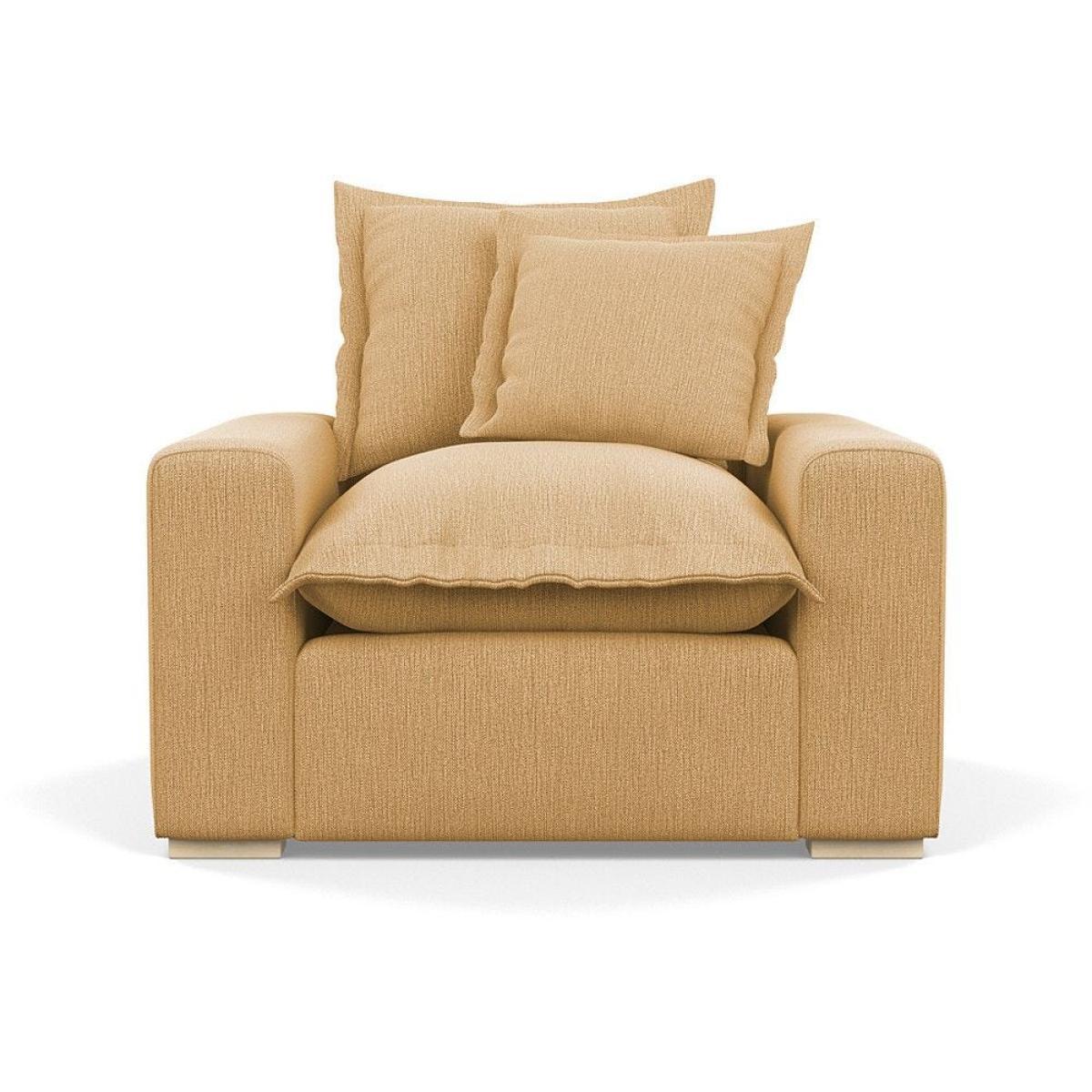 Heal's Brompton Armchair Smart Luxe Velvet Cognac Walnut Stain Feet - Heal's UK Furniture – image 122