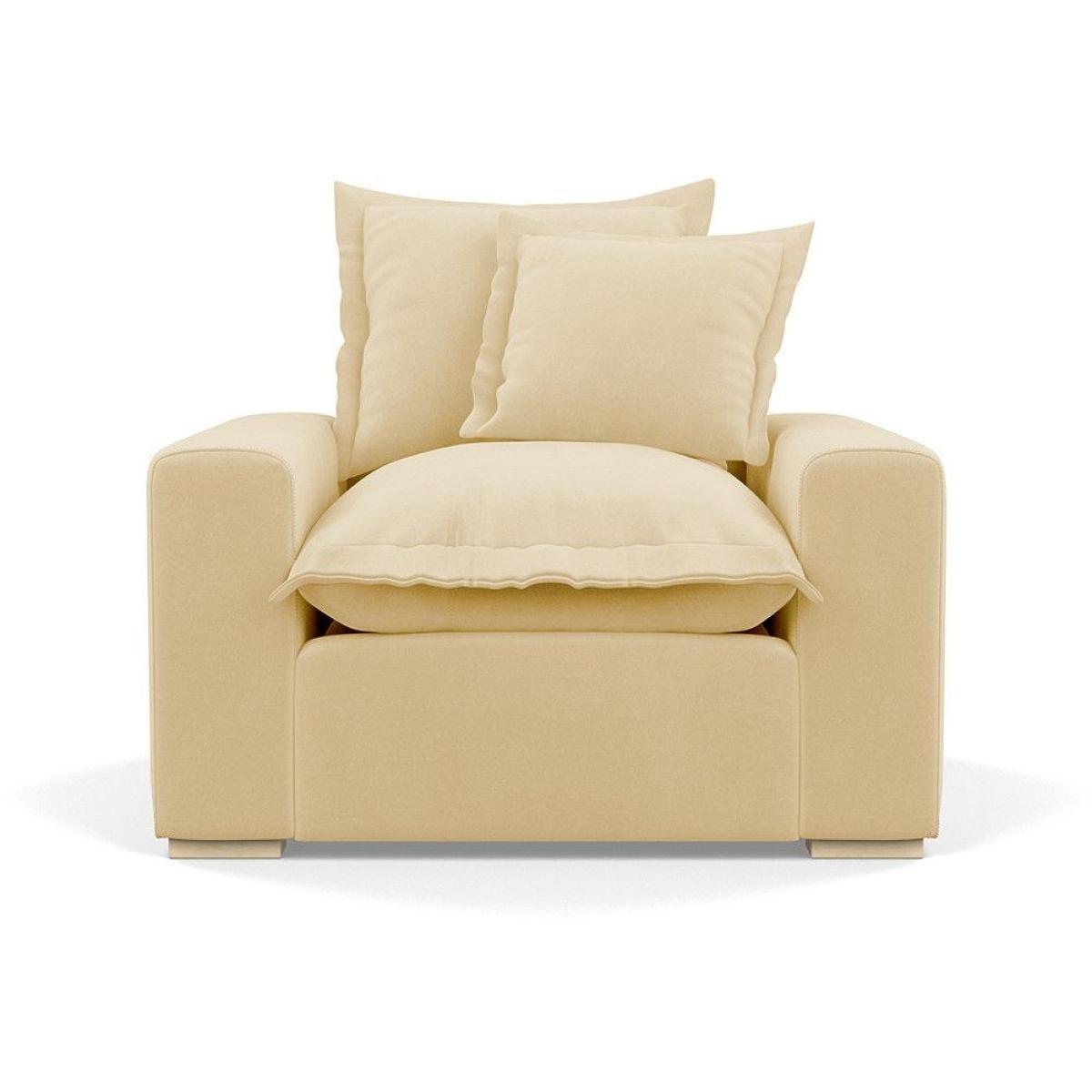 Heal's Brompton Armchair Smart Luxe Velvet Cognac Walnut Stain Feet - Heal's UK Furniture – image 124
