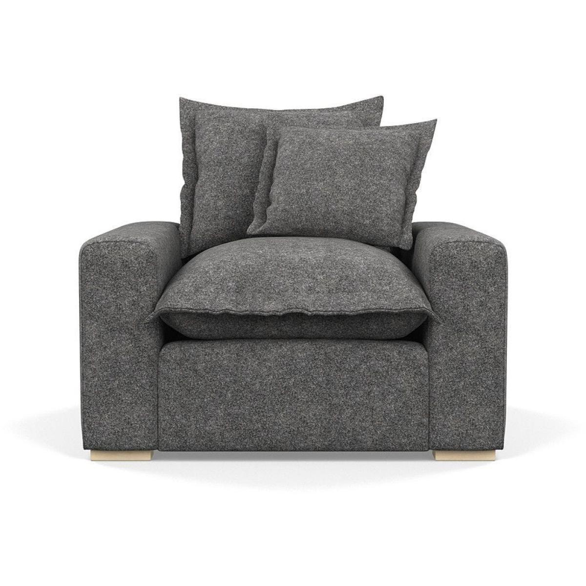 Heal's Brompton Armchair Smart Luxe Velvet Cognac Walnut Stain Feet - Heal's UK Furniture – image 17