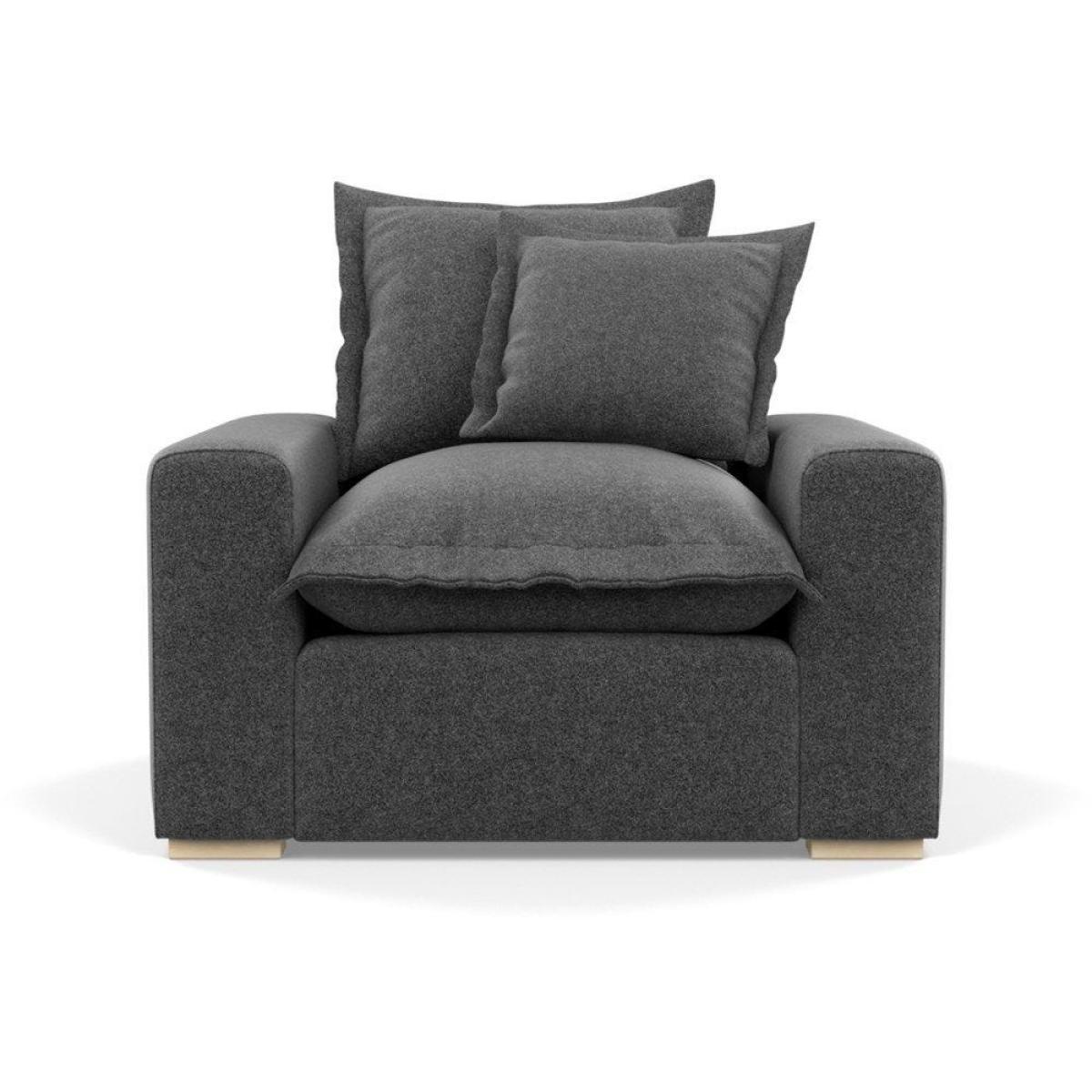 Heal's Brompton Armchair Smart Luxe Velvet Cognac Walnut Stain Feet - Heal's UK Furniture – image 19