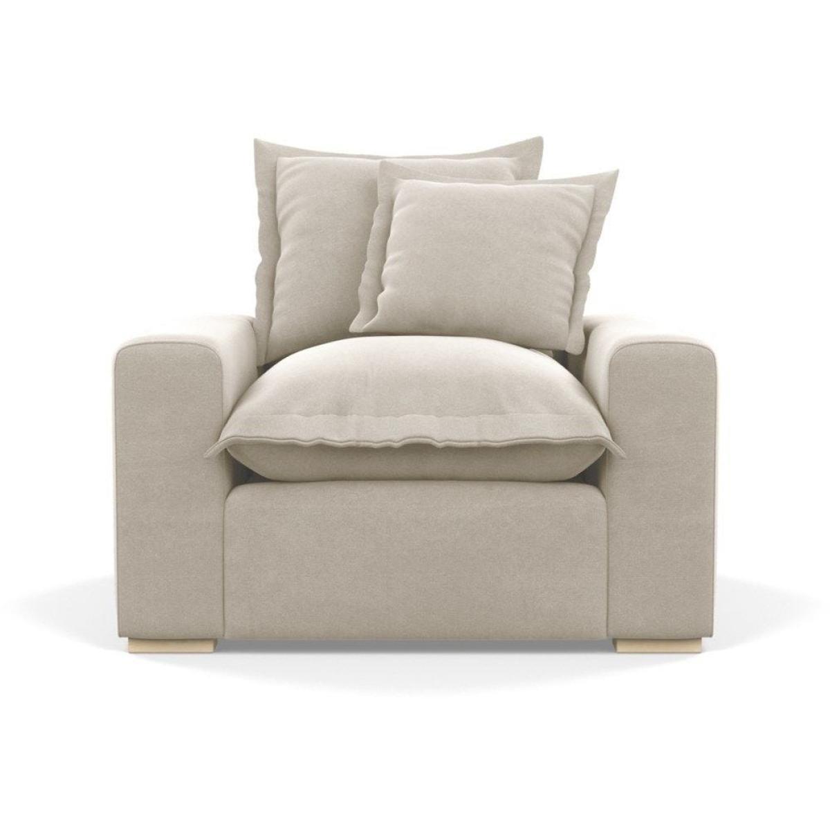 Heal's Brompton Armchair Smart Luxe Velvet Cognac Walnut Stain Feet - Heal's UK Furniture – image 23