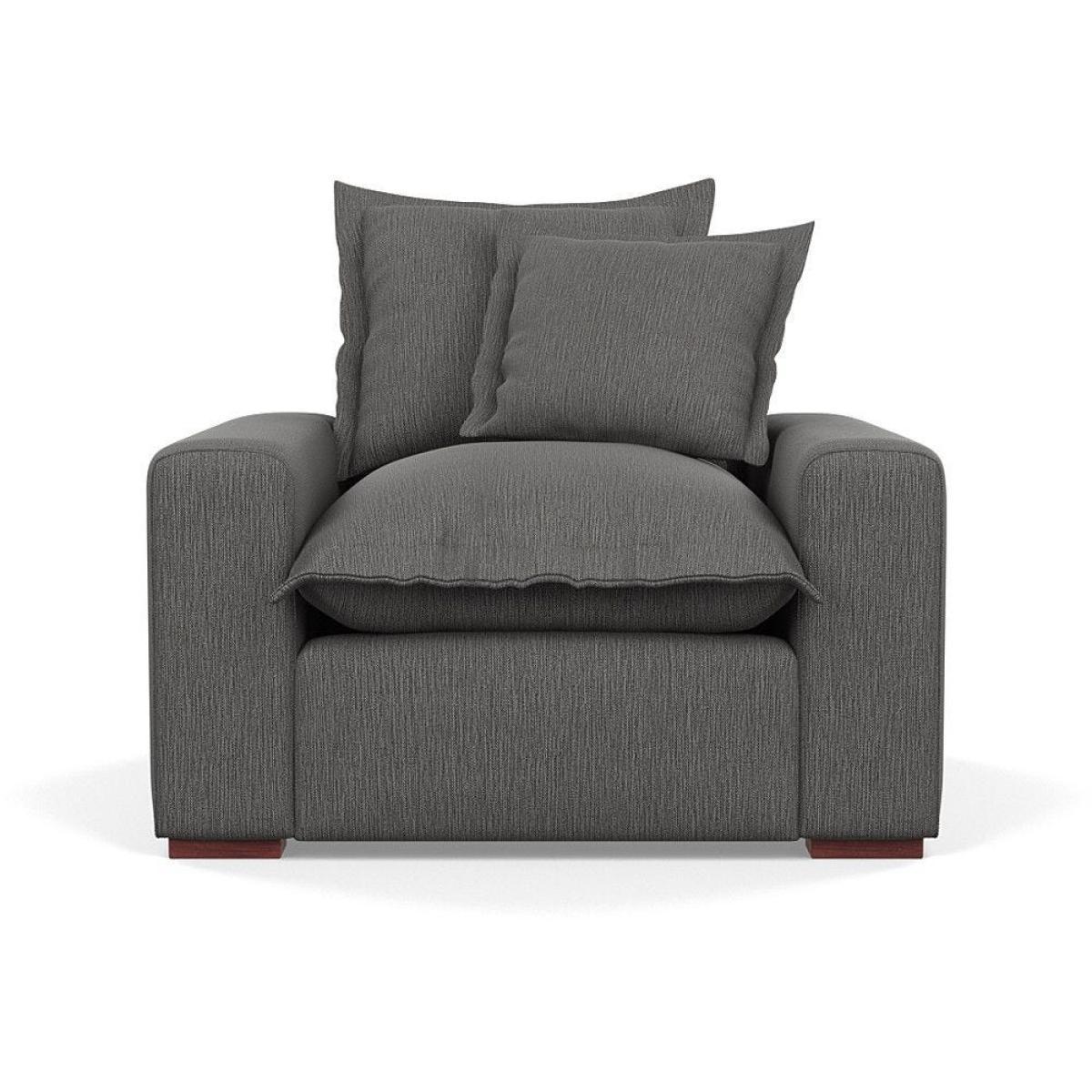 Heal's Brompton Armchair Smart Luxe Velvet Cognac Walnut Stain Feet - Heal's UK Furniture – image 26
