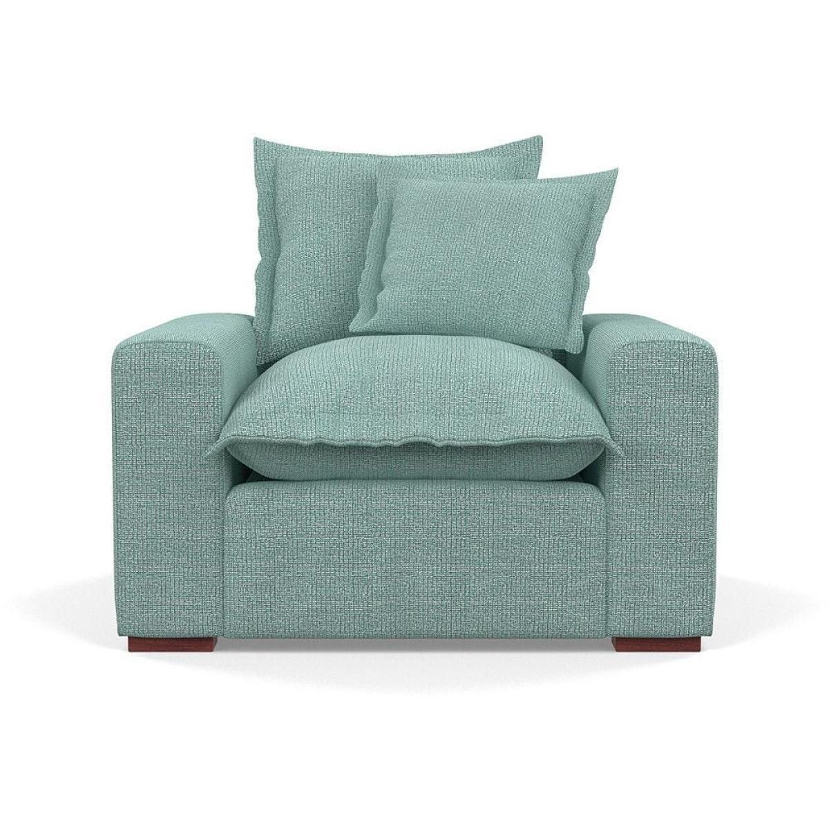 Heal's Brompton Armchair Smart Luxe Velvet Cognac Walnut Stain Feet - Heal's UK Furniture – image 27