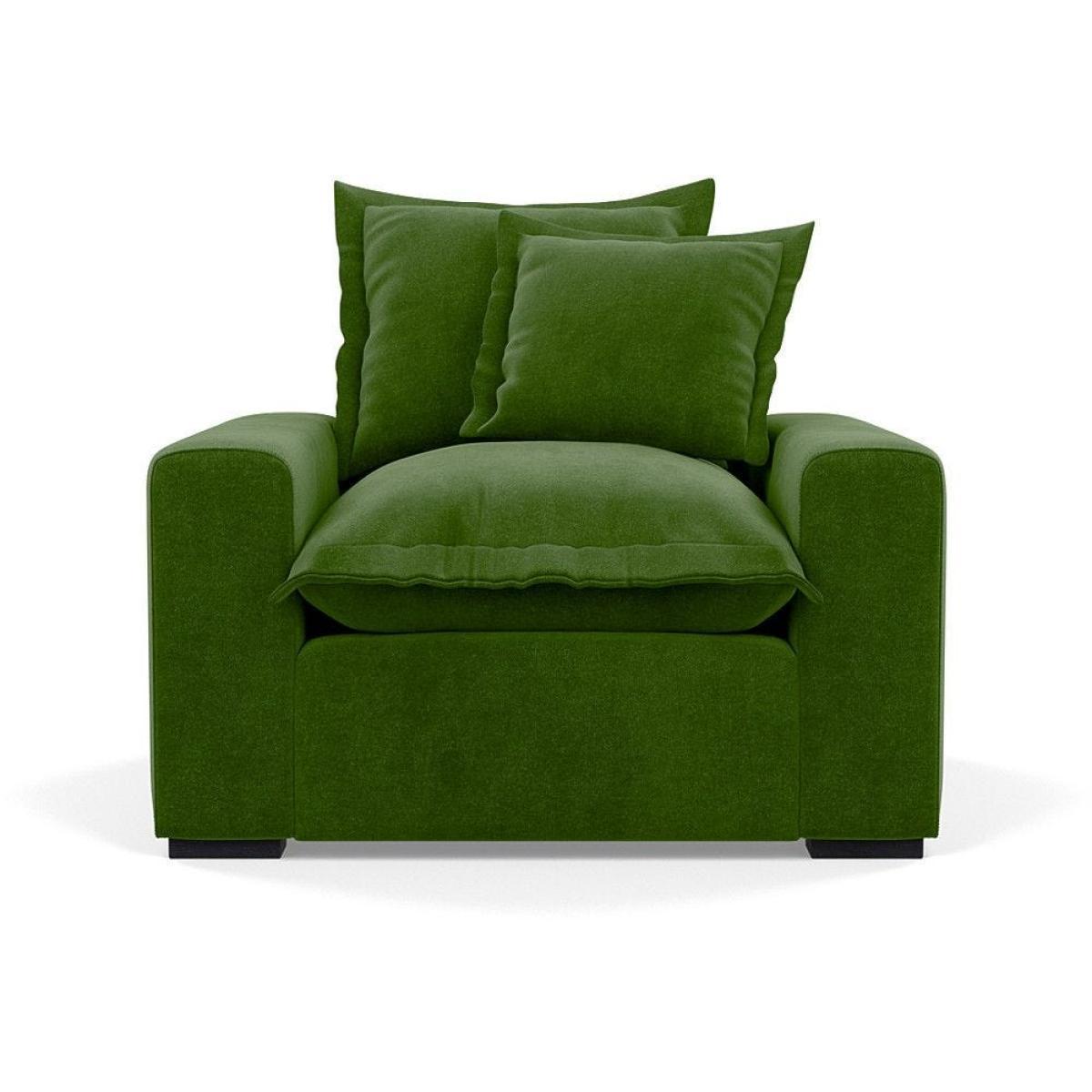 Heal's Brompton Armchair Smart Luxe Velvet Cognac Walnut Stain Feet - Heal's UK Furniture – image 30