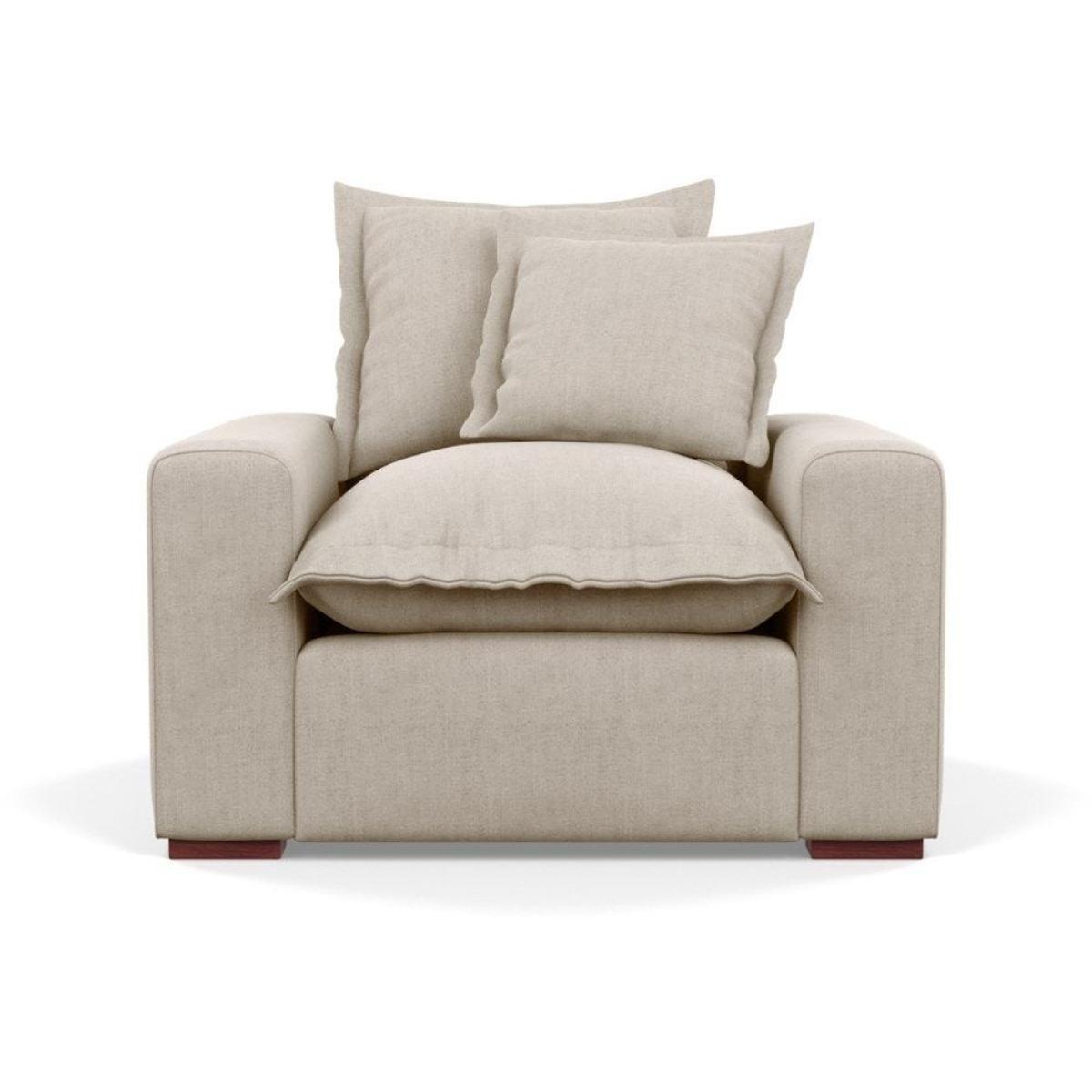 Heal's Brompton Armchair Smart Luxe Velvet Cognac Walnut Stain Feet - Heal's UK Furniture – image 33