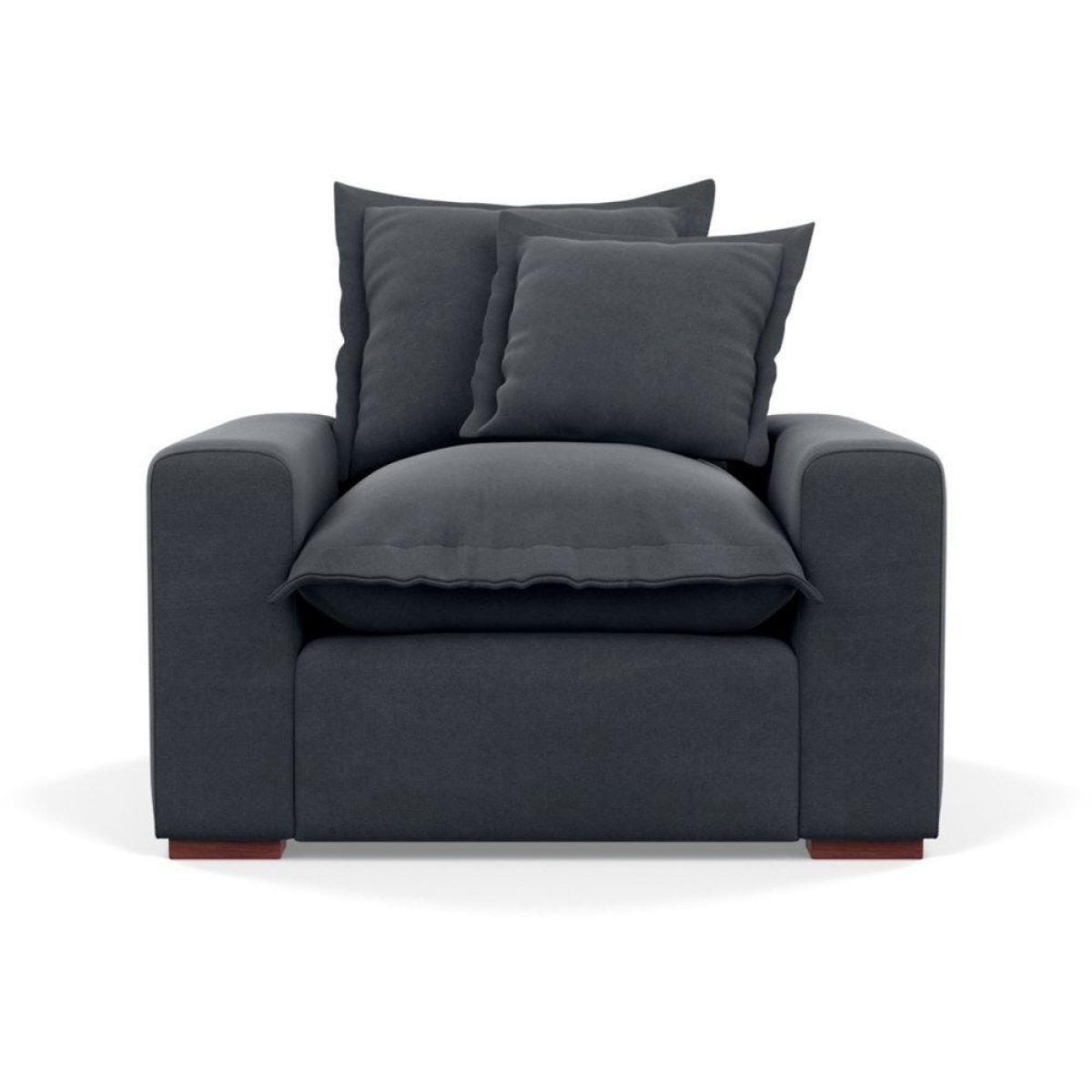 Heal's Brompton Armchair Smart Luxe Velvet Cognac Walnut Stain Feet - Heal's UK Furniture – image 34