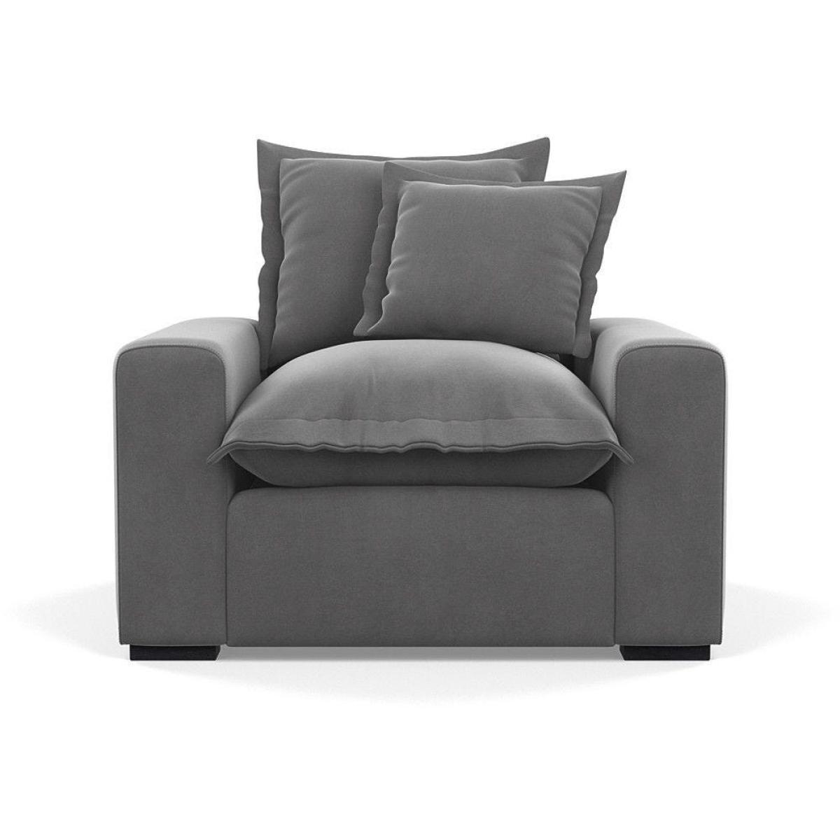 Heal's Brompton Armchair Smart Luxe Velvet Cognac Walnut Stain Feet - Heal's UK Furniture – image 49