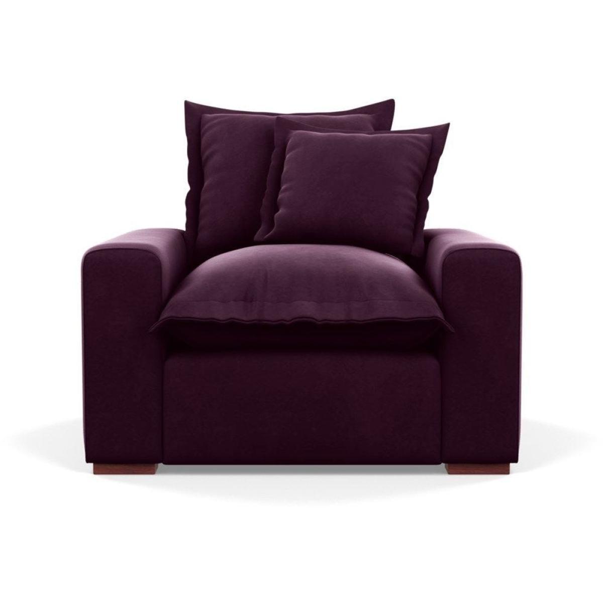 Heal's Brompton Armchair Smart Luxe Velvet Cognac Walnut Stain Feet - Heal's UK Furniture – image 53