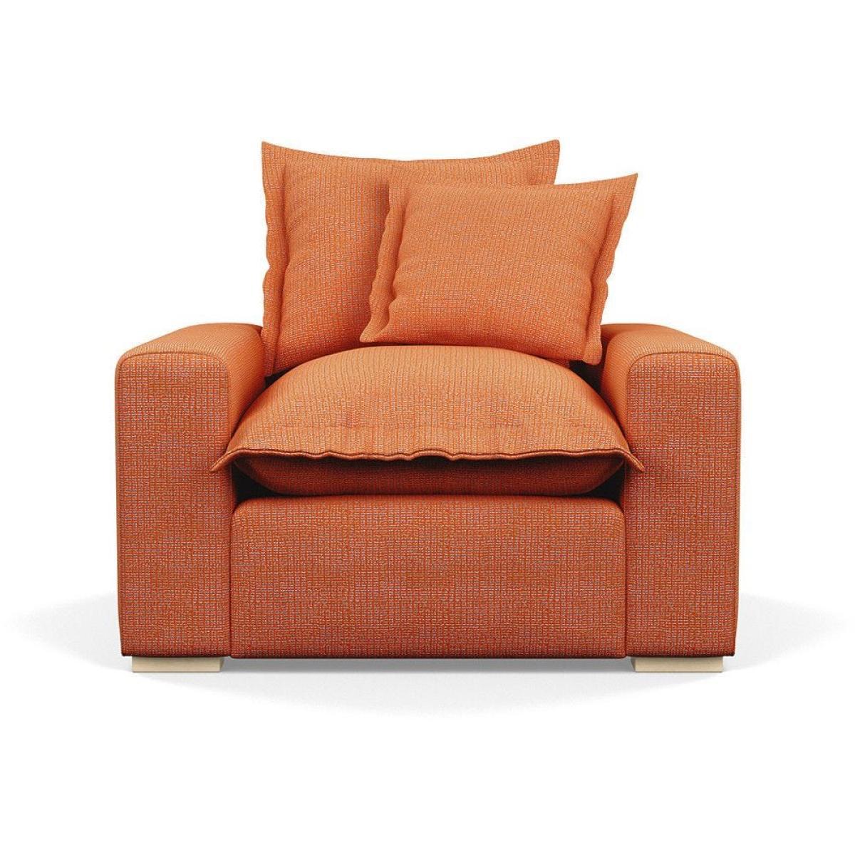 Heal's Brompton Armchair Smart Luxe Velvet Cognac Walnut Stain Feet - Heal's UK Furniture – image 54