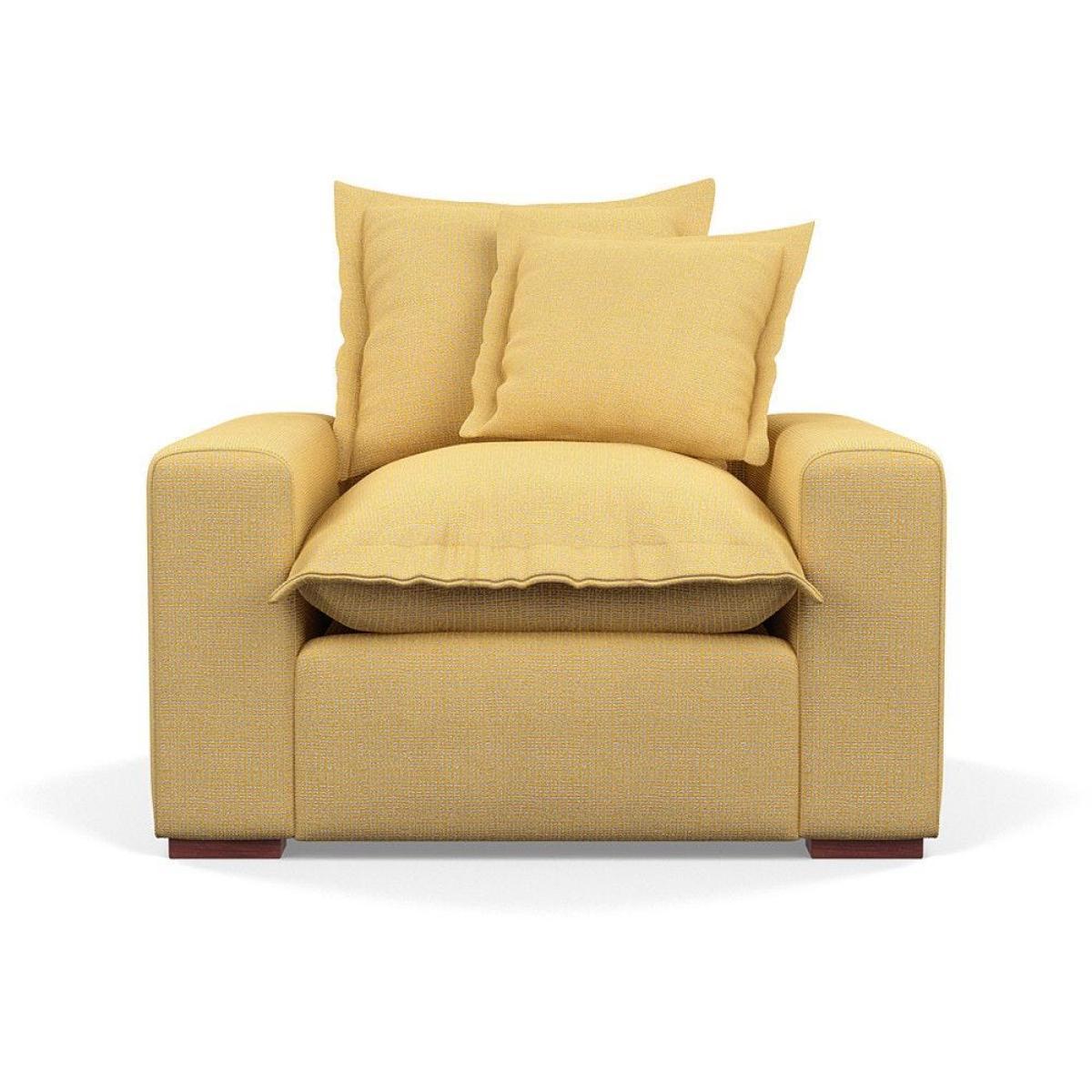 Heal's Brompton Armchair Smart Luxe Velvet Cognac Walnut Stain Feet - Heal's UK Furniture – image 68