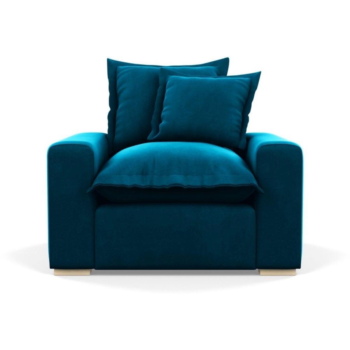 Heal's Brompton Armchair Smart Luxe Velvet Cognac Walnut Stain Feet - Heal's UK Furniture – image 72