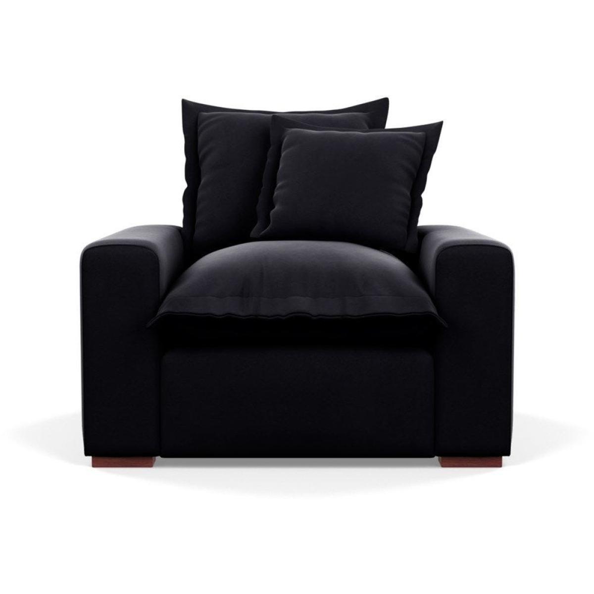 Heal's Brompton Armchair Smart Luxe Velvet Cognac Walnut Stain Feet - Heal's UK Furniture – image 74
