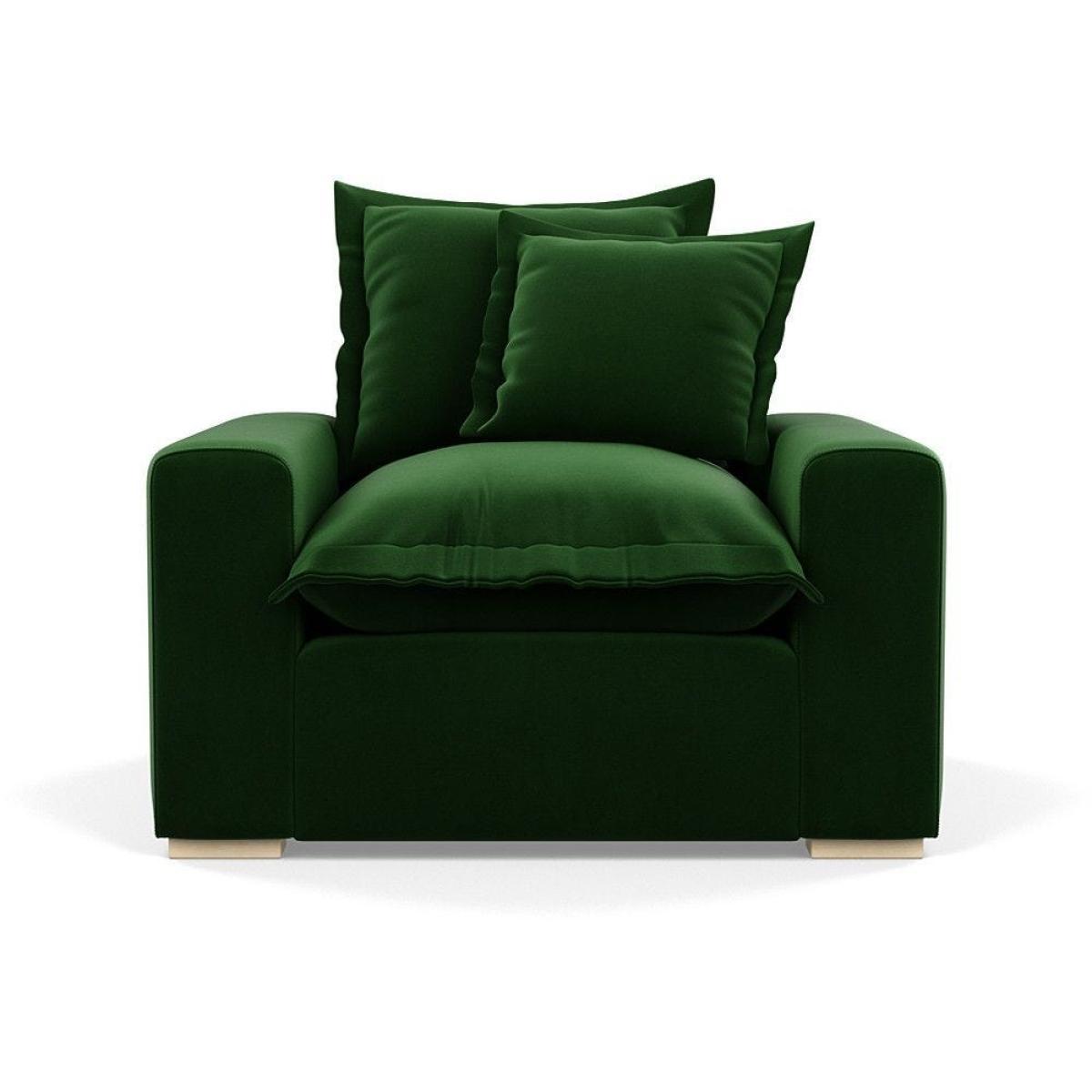 Heal's Brompton Armchair Smart Luxe Velvet Cognac Walnut Stain Feet - Heal's UK Furniture – image 75