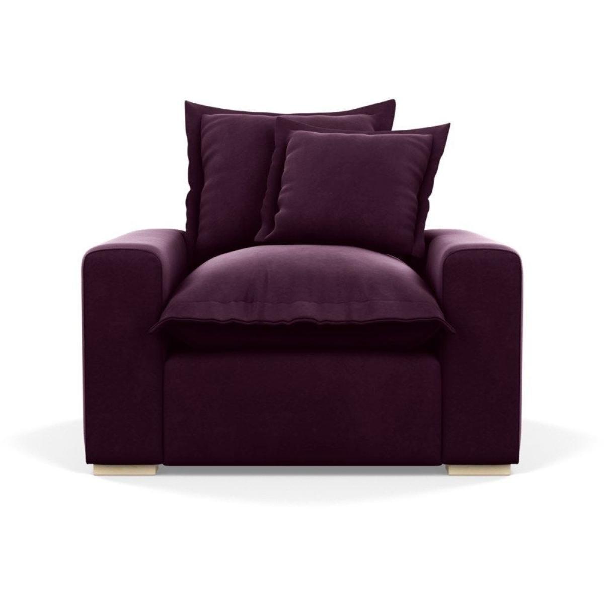 Heal's Brompton Armchair Smart Luxe Velvet Cognac Walnut Stain Feet - Heal's UK Furniture – image 85
