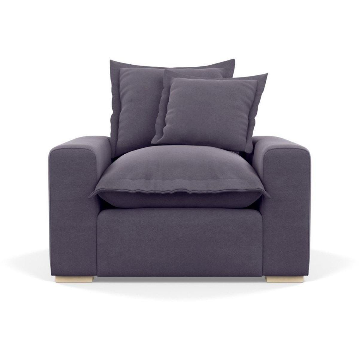 Heal's Brompton Armchair Smart Luxe Velvet Cognac Walnut Stain Feet - Heal's UK Furniture – image 86