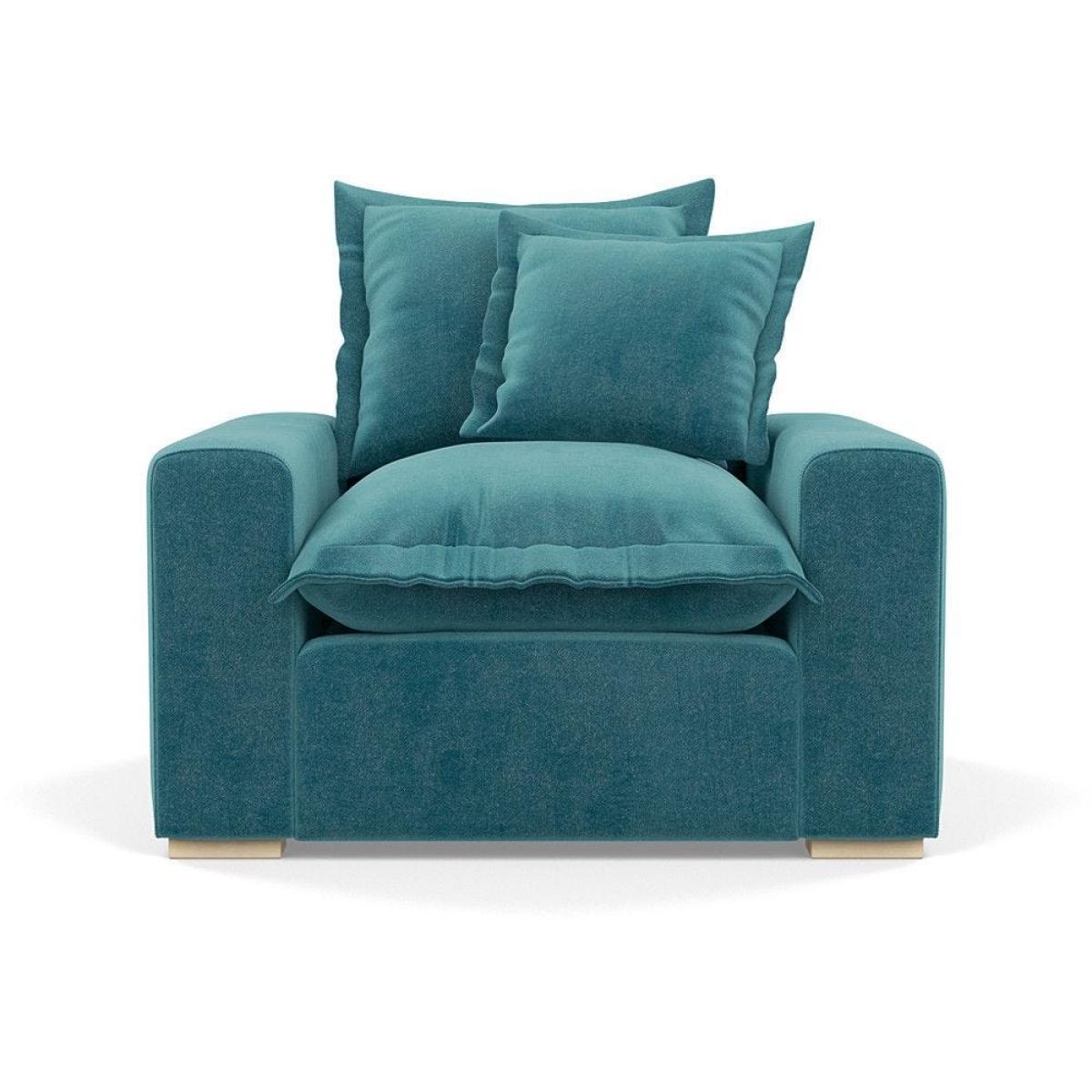 Heal's Brompton Armchair Smart Luxe Velvet Cognac Walnut Stain Feet - Heal's UK Furniture – image 99