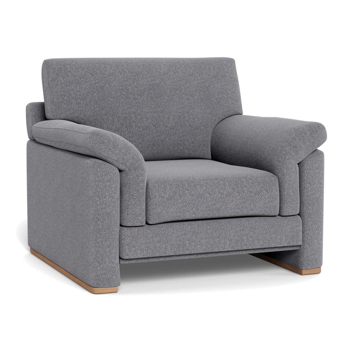 Heal's Paris Armchair Linen Shadow Walnut Feet - Heal's UK Furniture – image 1