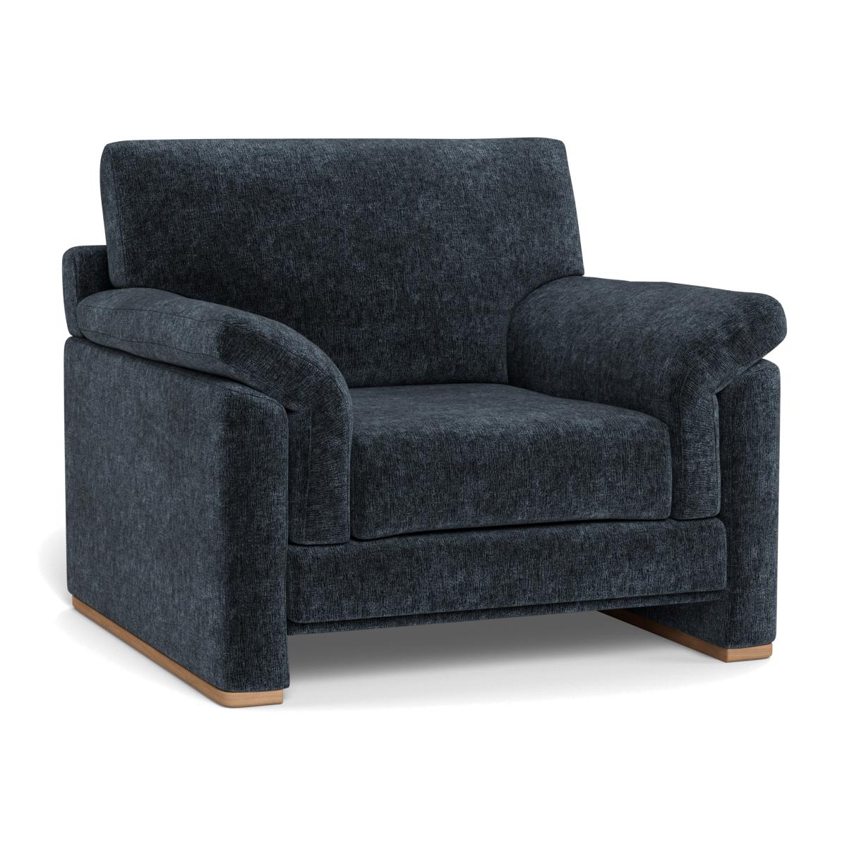Heal's Paris II Armchair Boucle Velvet Space Natural Feet – image 1