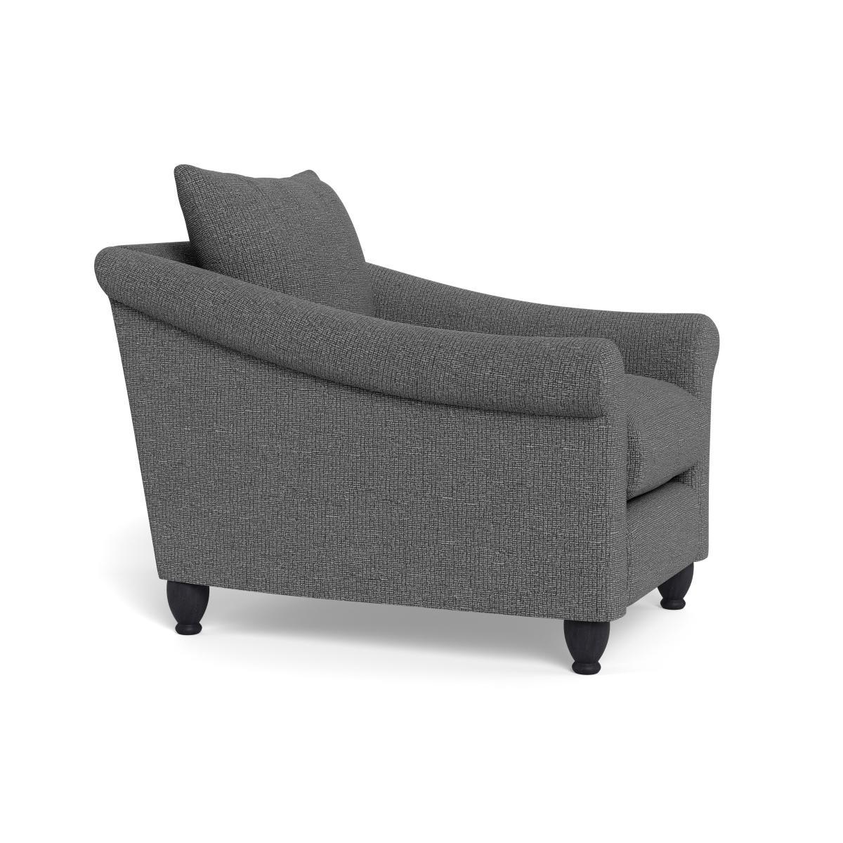 Heal's Devon Armchair Tejo Recycled Noir Dark Brown Stain Beech Feet - Heal's UK Furniture – image 2
