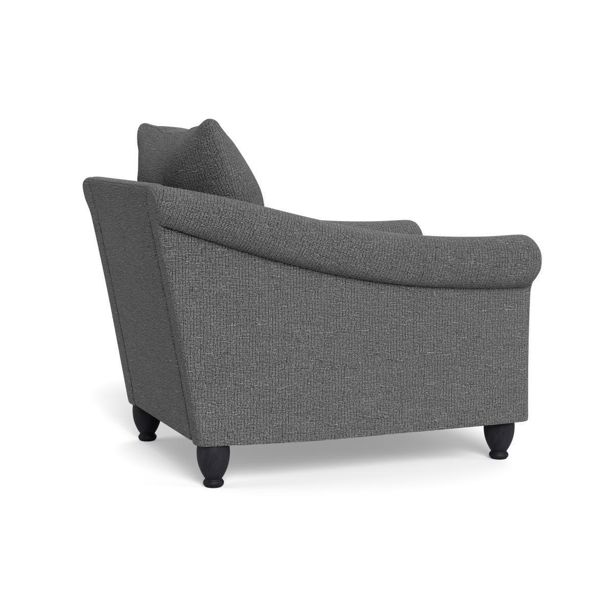 Heal's Devon Armchair Tejo Recycled Noir Dark Brown Stain Beech Feet - Heal's UK Furniture – image 4