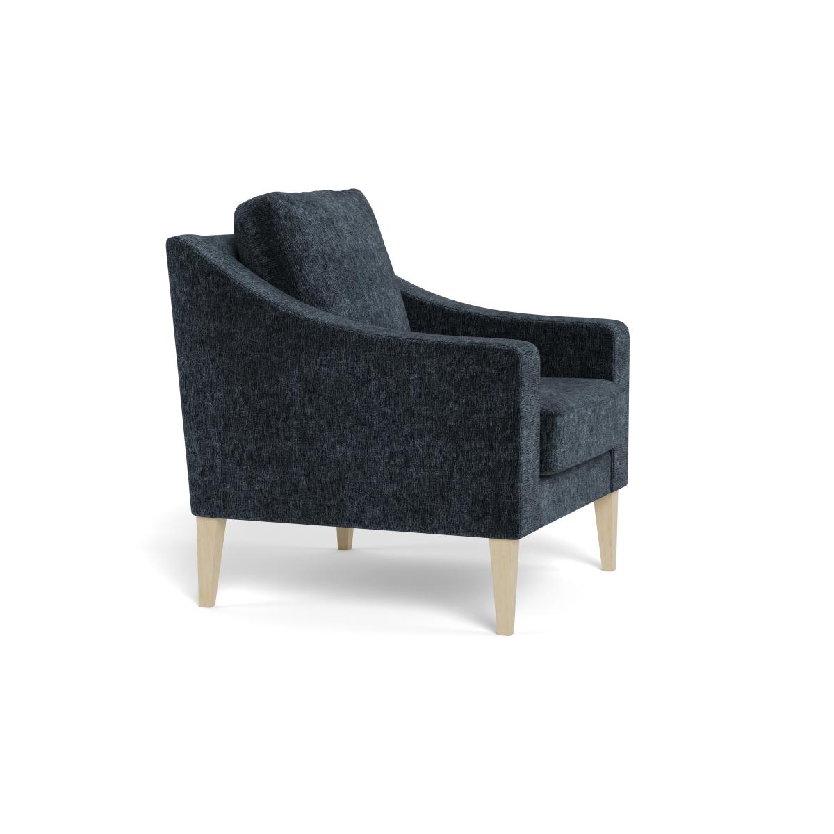 Heal's Richmond Armchair Boucle Velvet Space Black Beech Feet – image 2