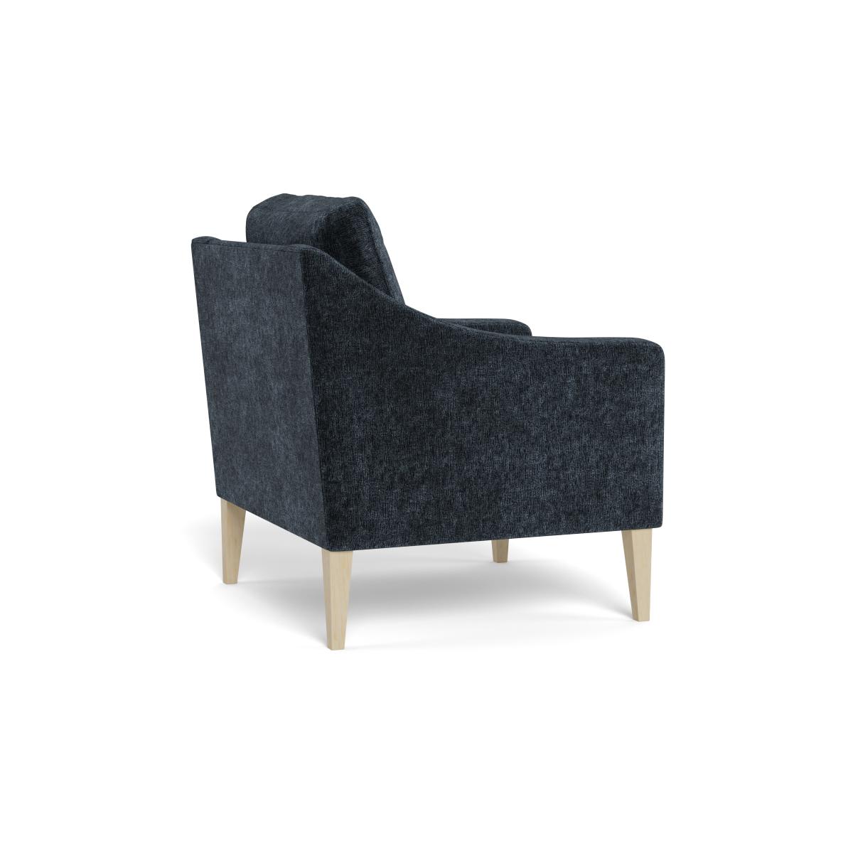 Heal's Richmond Armchair Boucle Velvet Space Black Beech Feet – image 4