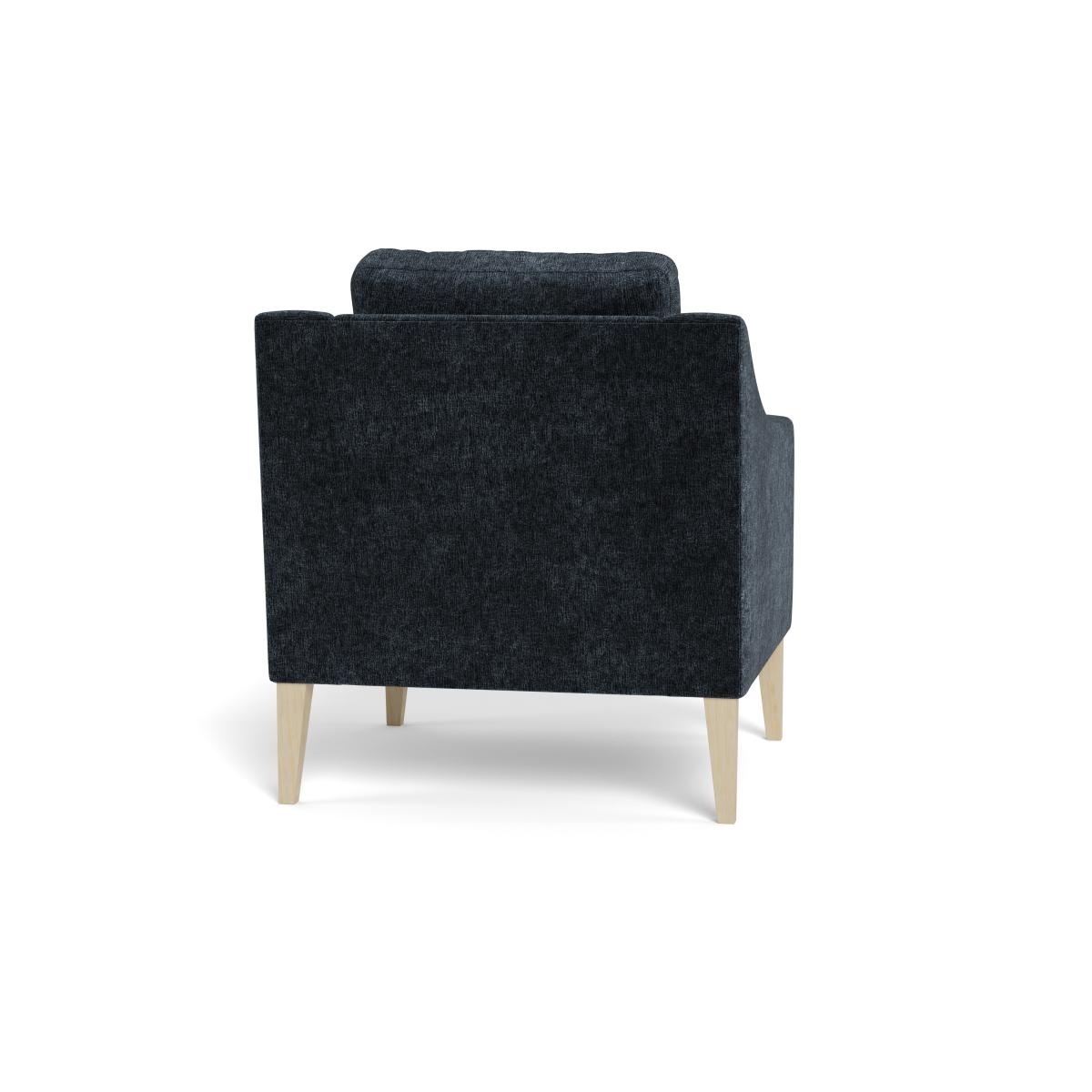 Heal's Richmond Armchair Boucle Velvet Space Black Beech Feet – image 5