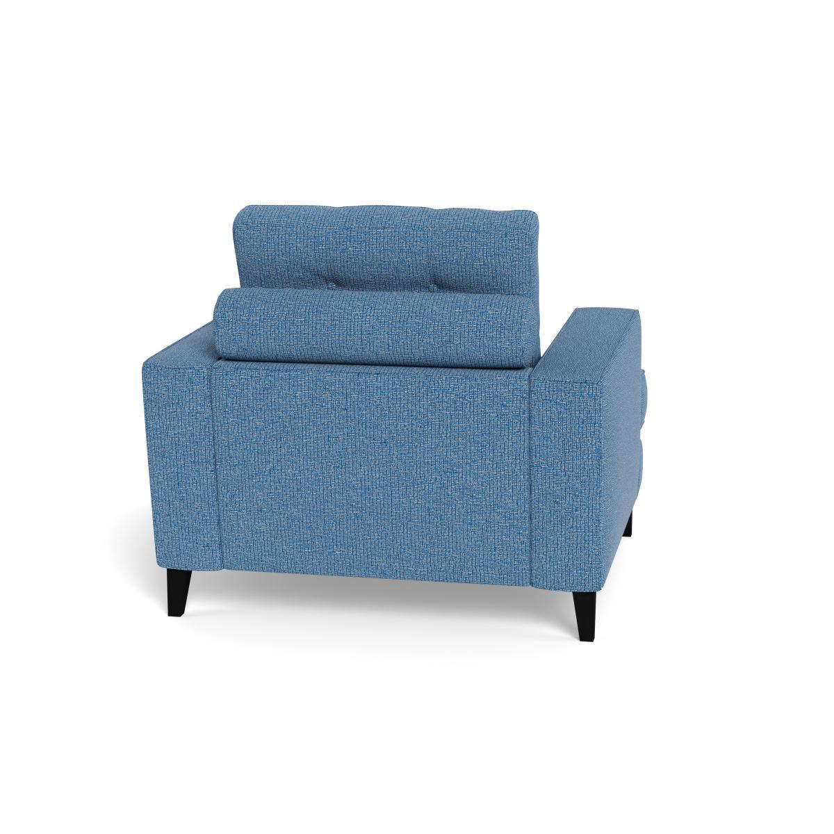 Heal's Mistral Armchair Tejo Recycled Cobalt Black Feet - Heal's UK Furniture – image 5