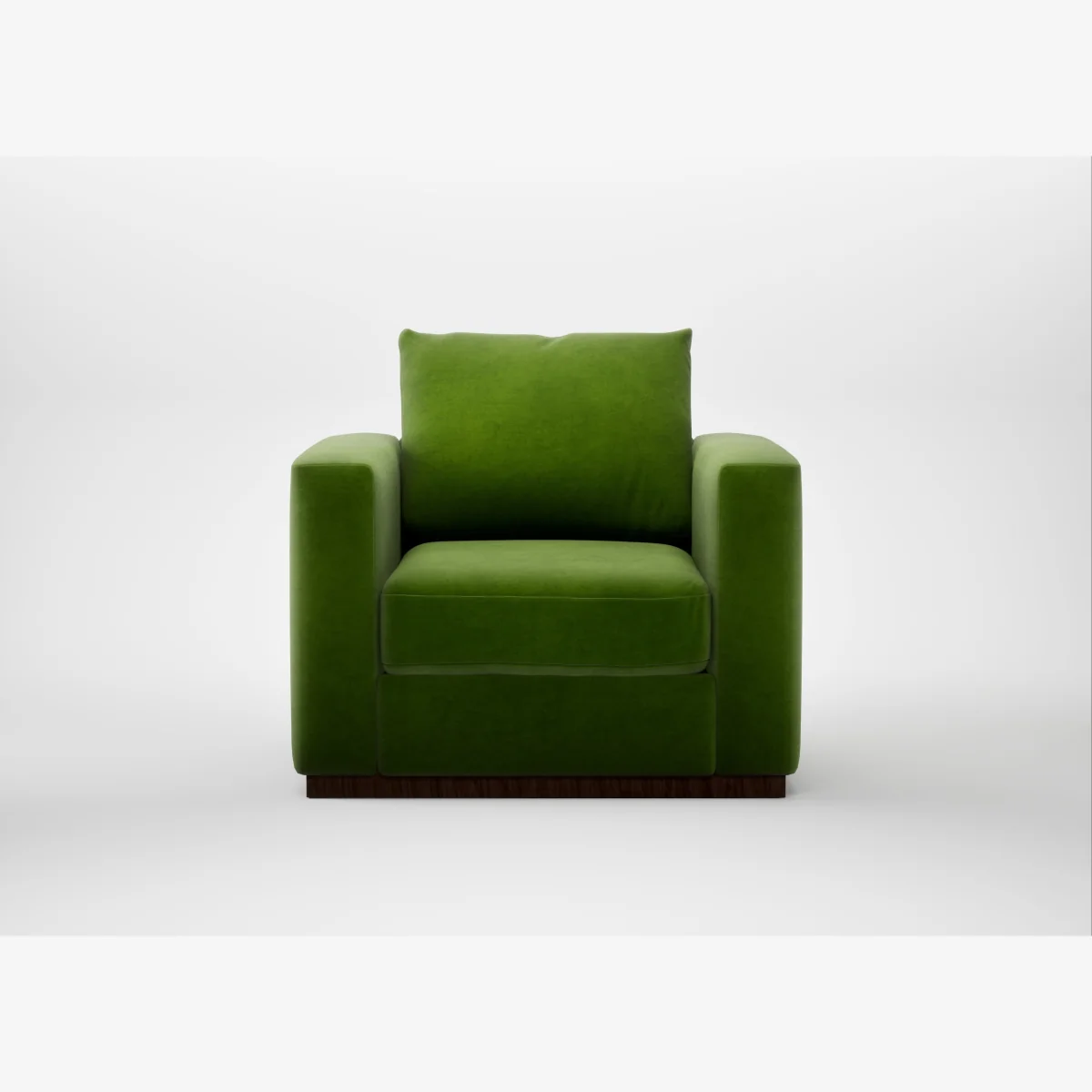 Heal's Trento Armchair Smart Luxe Velvet Grass – image 1
