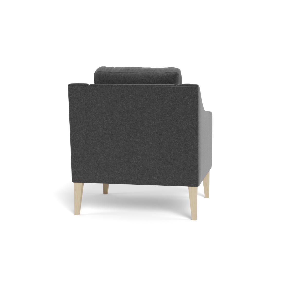 Heal's Richmond Armchair Melton Wool Granite Black Feet – image 6