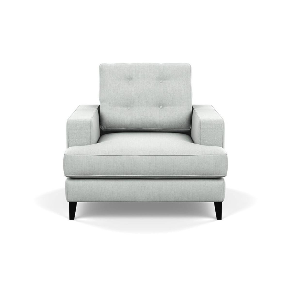 Heal's Mistral Armchair Broad Weave Tin Black Feet – image 2