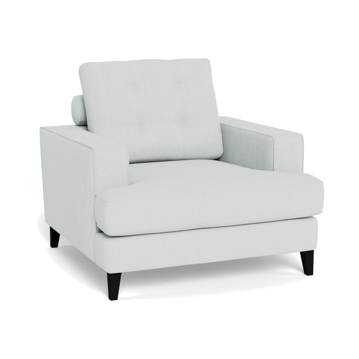 Heal's Mistral Armchair Broad Weave Tin Black Feet – image 1