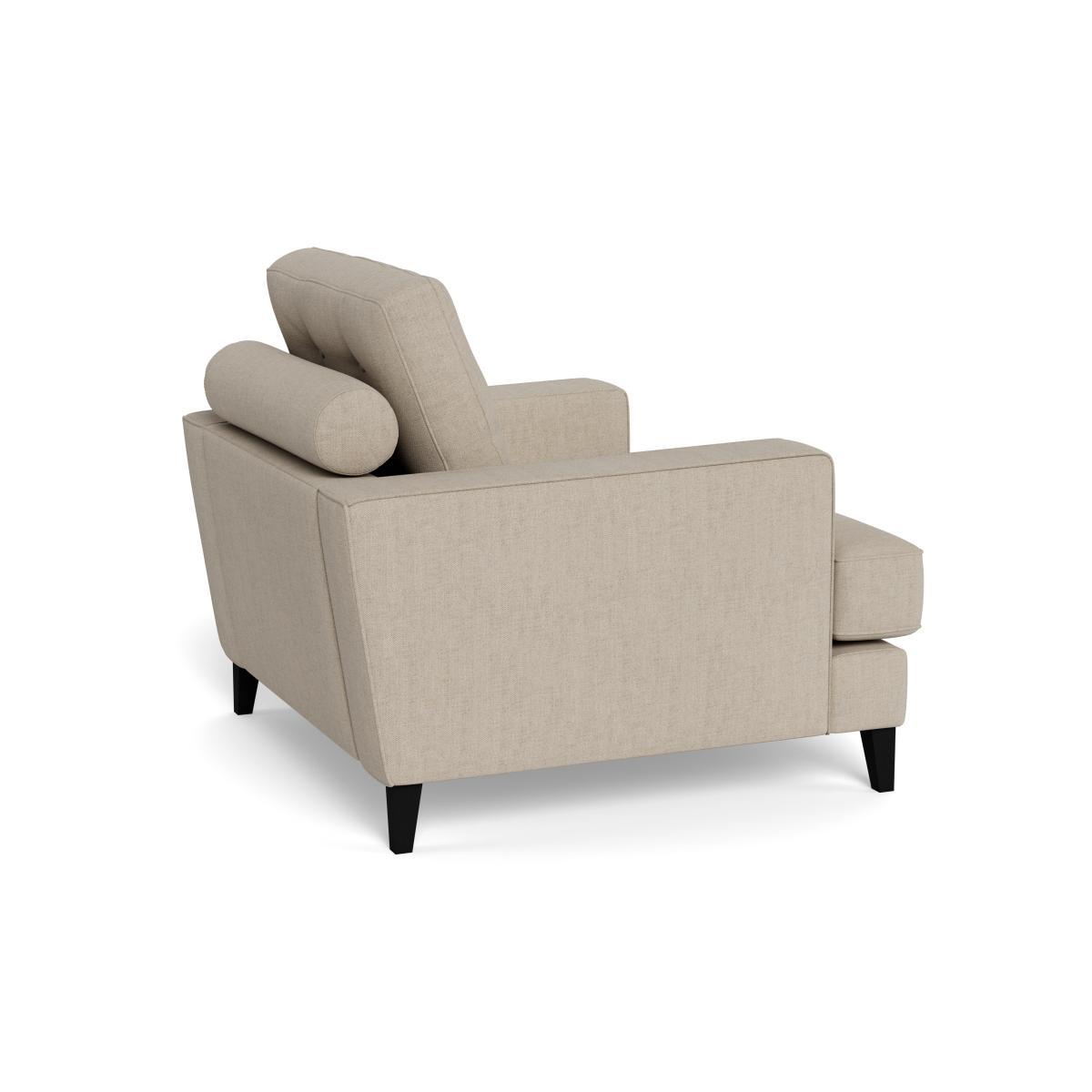 Heal's Mistral Armchair Broad Weave Putty Black Feet - Heal's UK Furniture – image 4